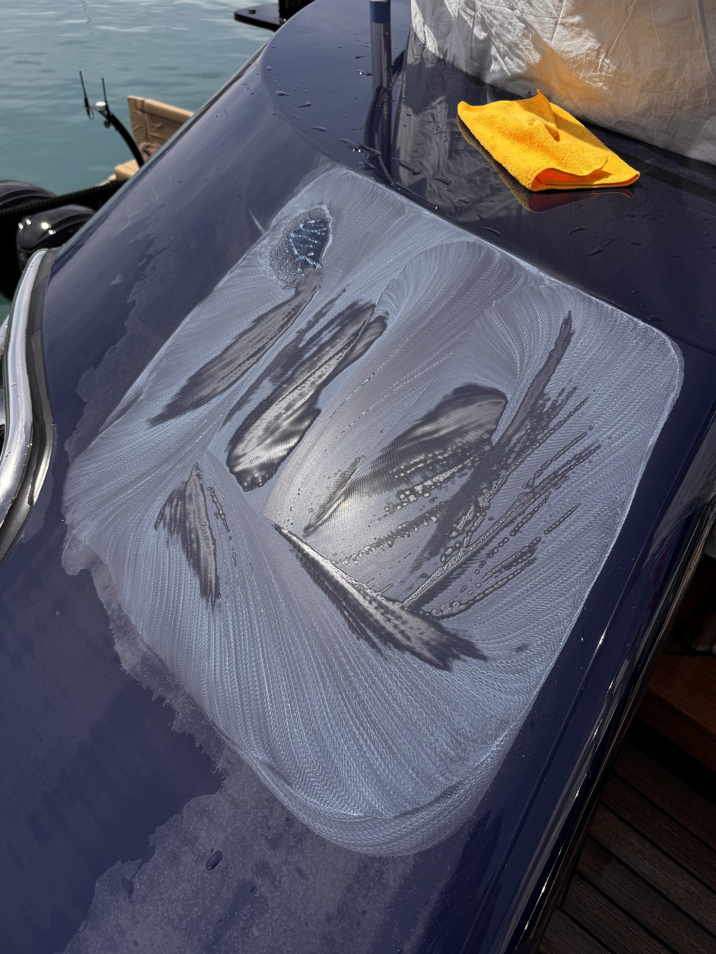 Wet sand and polish, boat, superyacht