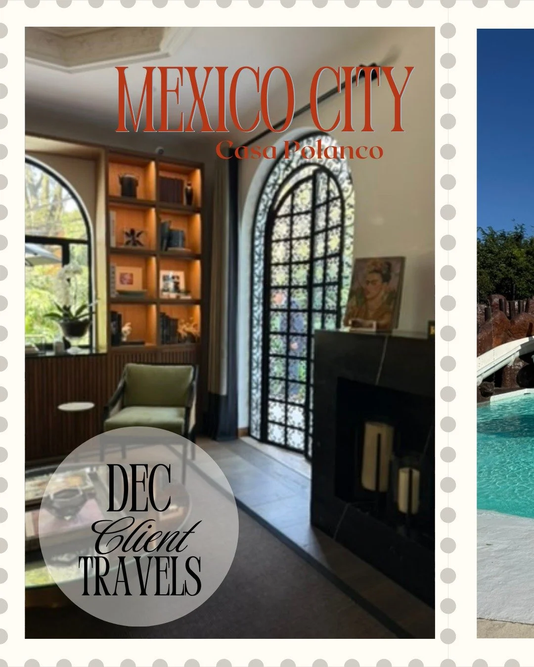 From Mexico to Palm Beach, Tokyo to London: postcards from December's client travels ❄️

December brought the start of holiday travel and family getaways:

✨ clients on a friends' trip eating their way through Mexico City with stays at @casa_polanco 