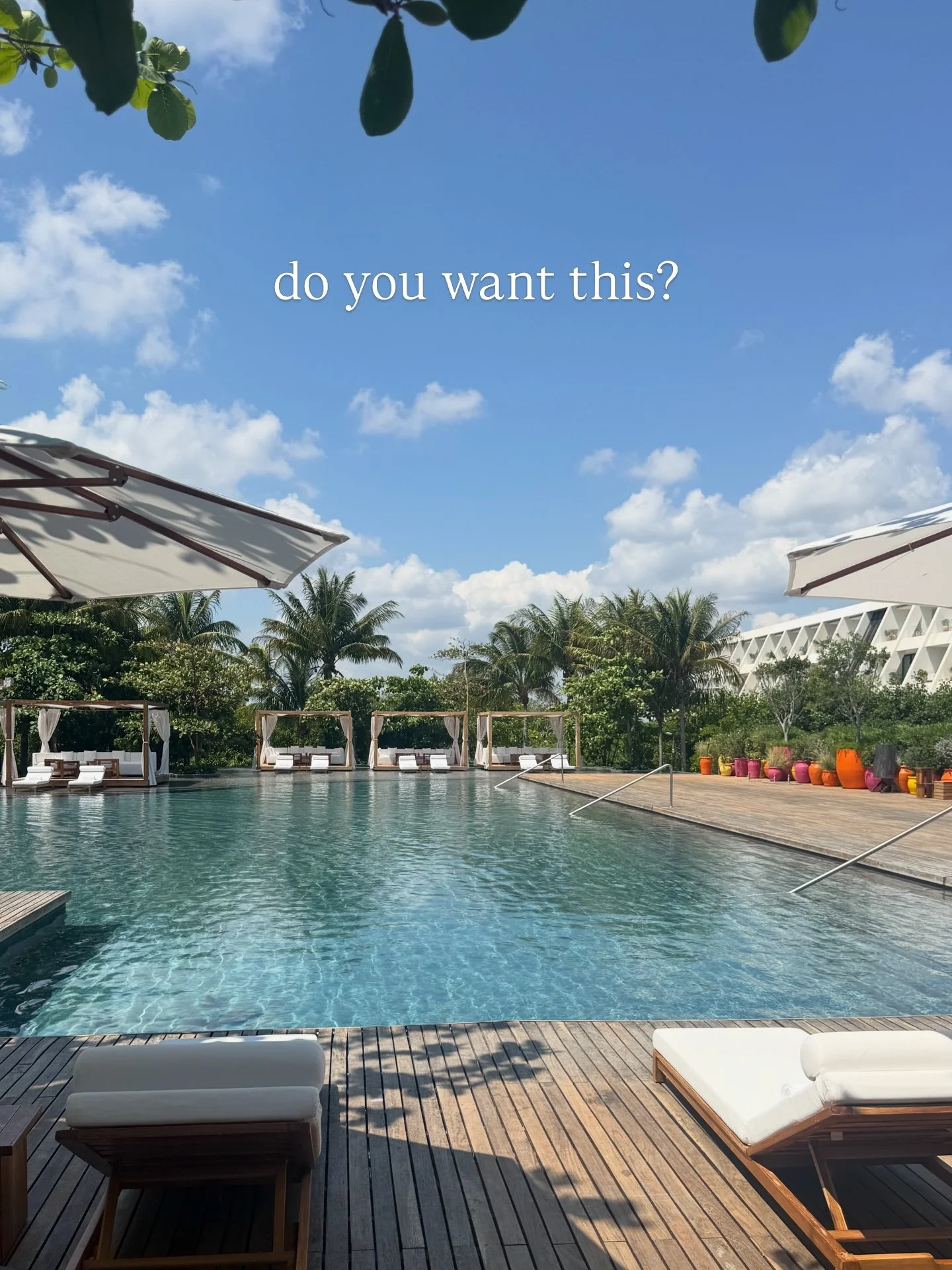 there is no single best resort.
just the best one for you, right now. 🕶️ The first question we ask every client before recommending a resort.
Peaceful and private, or waterslides? Big property with golf and tennis, or small and walkable with no golf