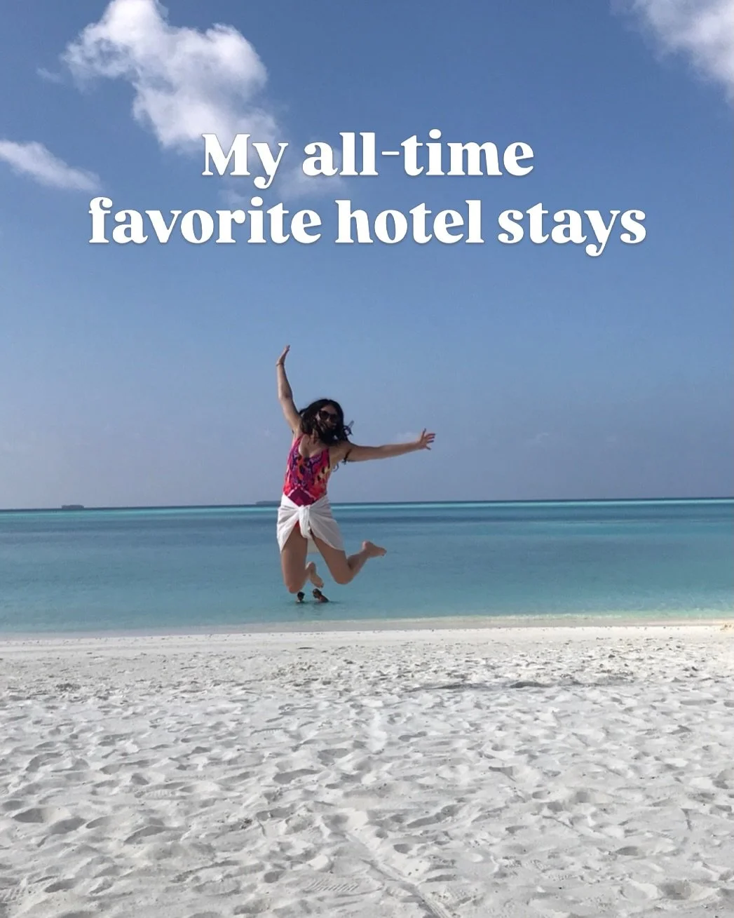 We&rsquo;re asked all the time about some of our favorite hotel stays. 

Want to know which ones stuck with us the most? The ones where just thinking of the breakfast or rooftop drinks makes us smile? ✈️ 

✨ @soneva Janj - Maldives (📸 here)
✨ @mezza