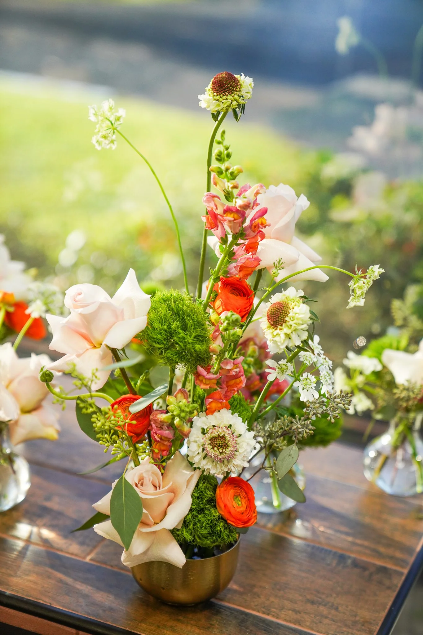 Bud Vase Trio & Flower Frog