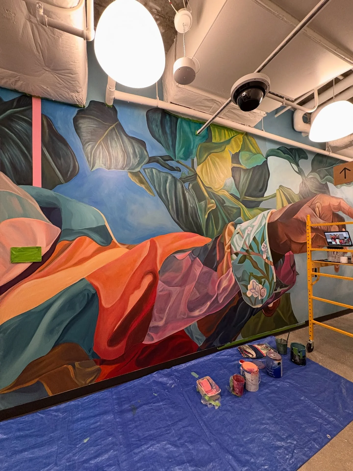 4th floor install from the end of last year, brought to me through @acrylicize, for a private client&rsquo;s HQ in Wynwood.

This one leaned into movement and transition&mdash;how the palette shifts as you move through the space, and how each design 