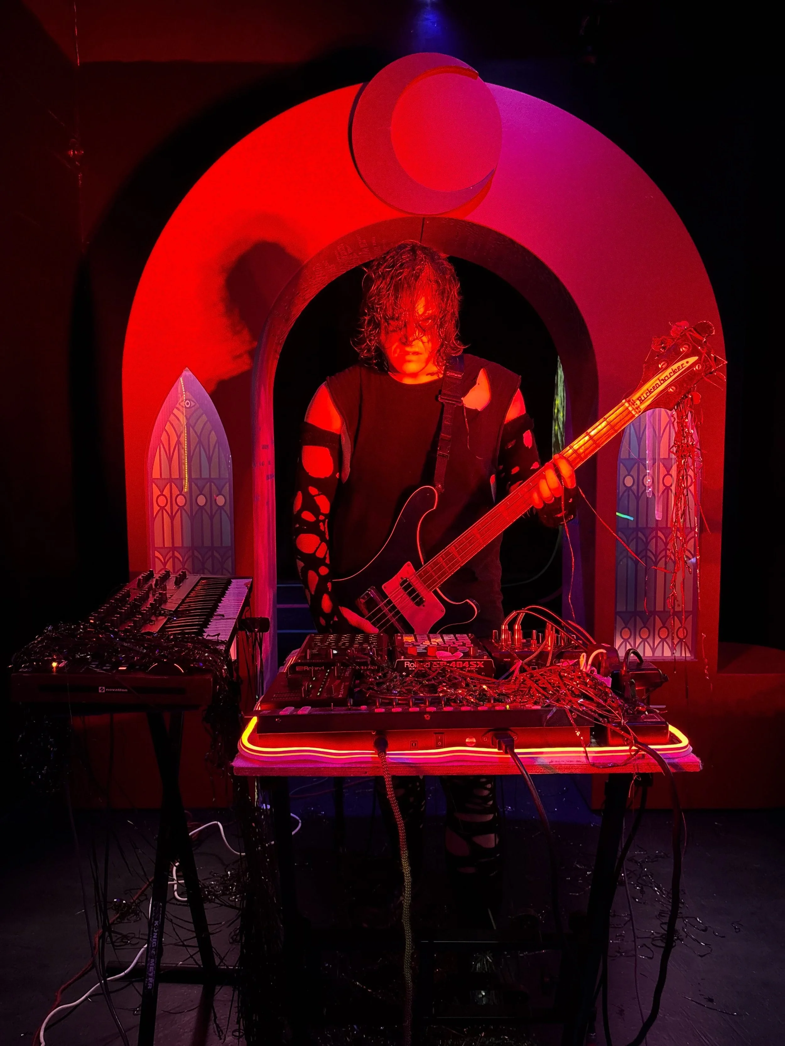 A few stills + moments from &ldquo;Trance&rdquo; &mdash; the second music video by @isya.exe that I helped co&ndash;art direct using my installation at @floridarama.art as the setting.

I even stepped behind the camera throughout the process, which f