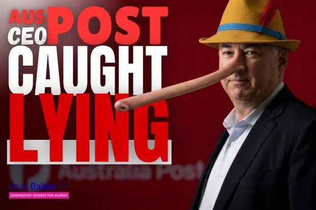 AUS POST CEO CAUGHT LYING