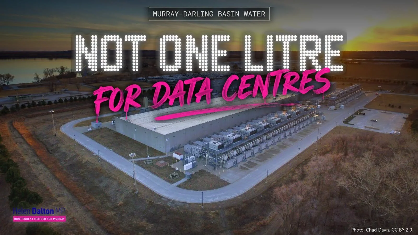 NOT ONE LITRE OF MURRAY WATER FOR DATA CENTRES