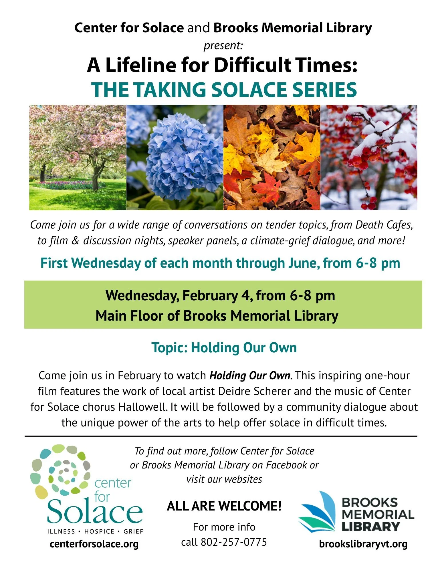 The Taking Solace Series: "Holding Our Own" Film Viewing & Discussion