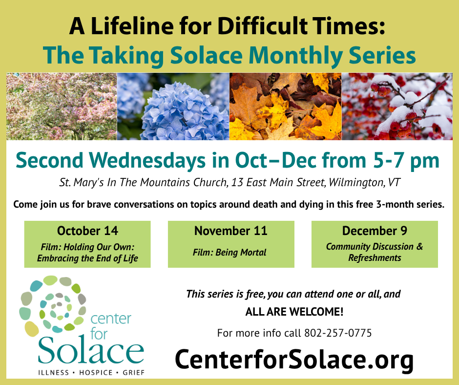 Taking Solace Series in Wilmington, VT
