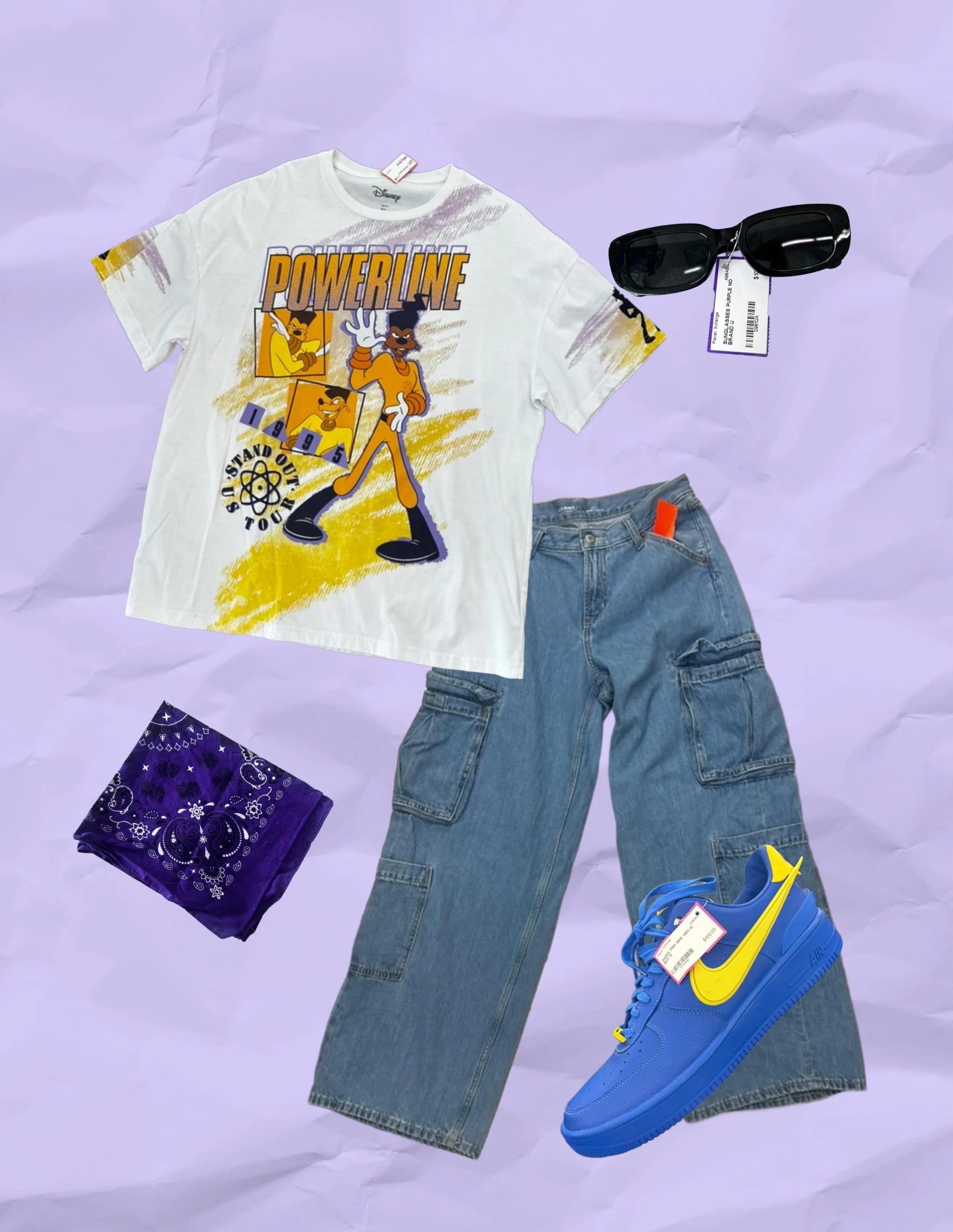 Streetwear but make it ✨goofy✨ 

all items were found at px alcoa! 🤪