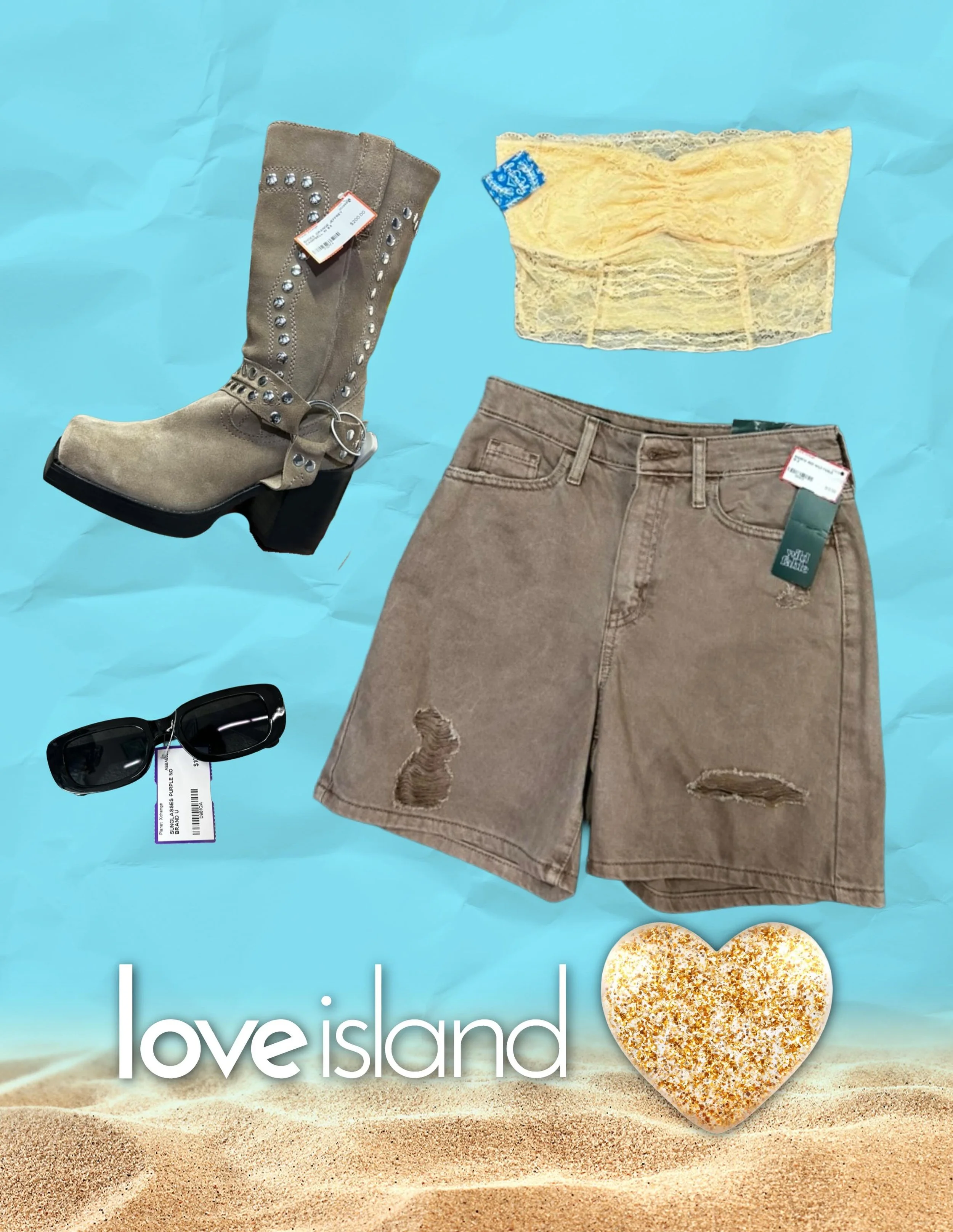 in honor of love island starting up&hellip; here&rsquo;s our day to night outfits ✨🥂

#loveisland #thrift #knoxville #ut