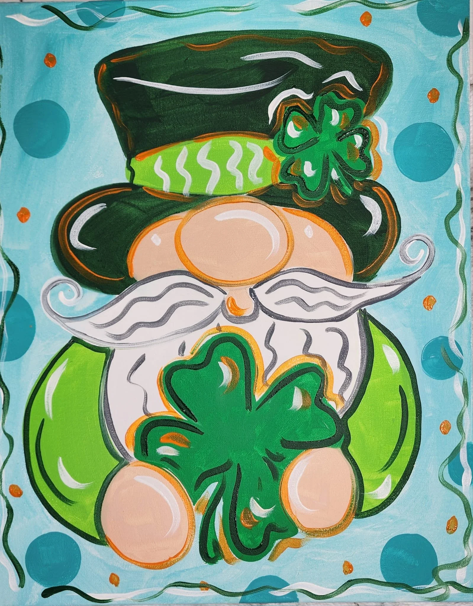 “Lucky Gnome” Paint &amp; Sip Tea @ Bes.Teas 