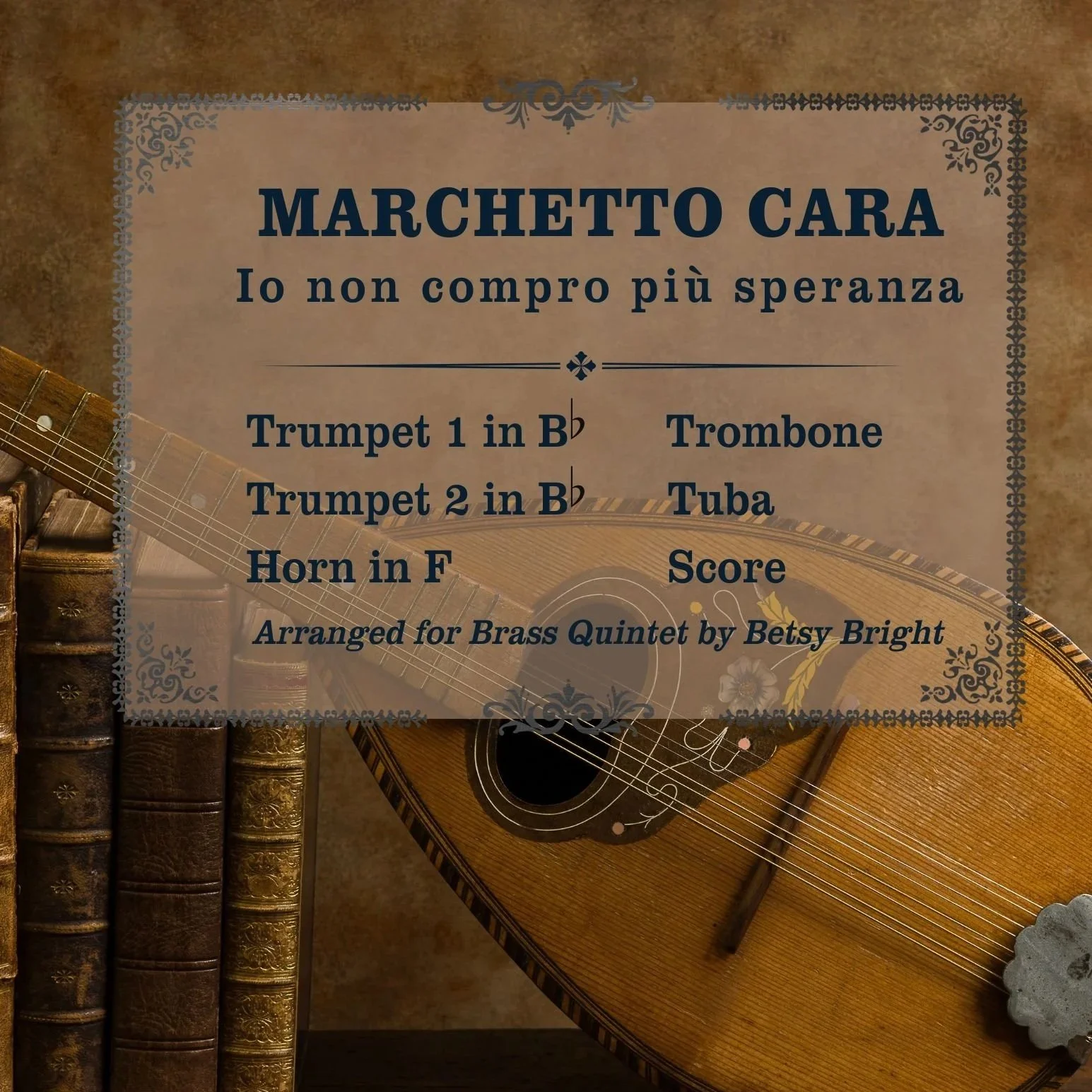 Cara: Io non compro più speranza - Brass Quintet - PDF digital download