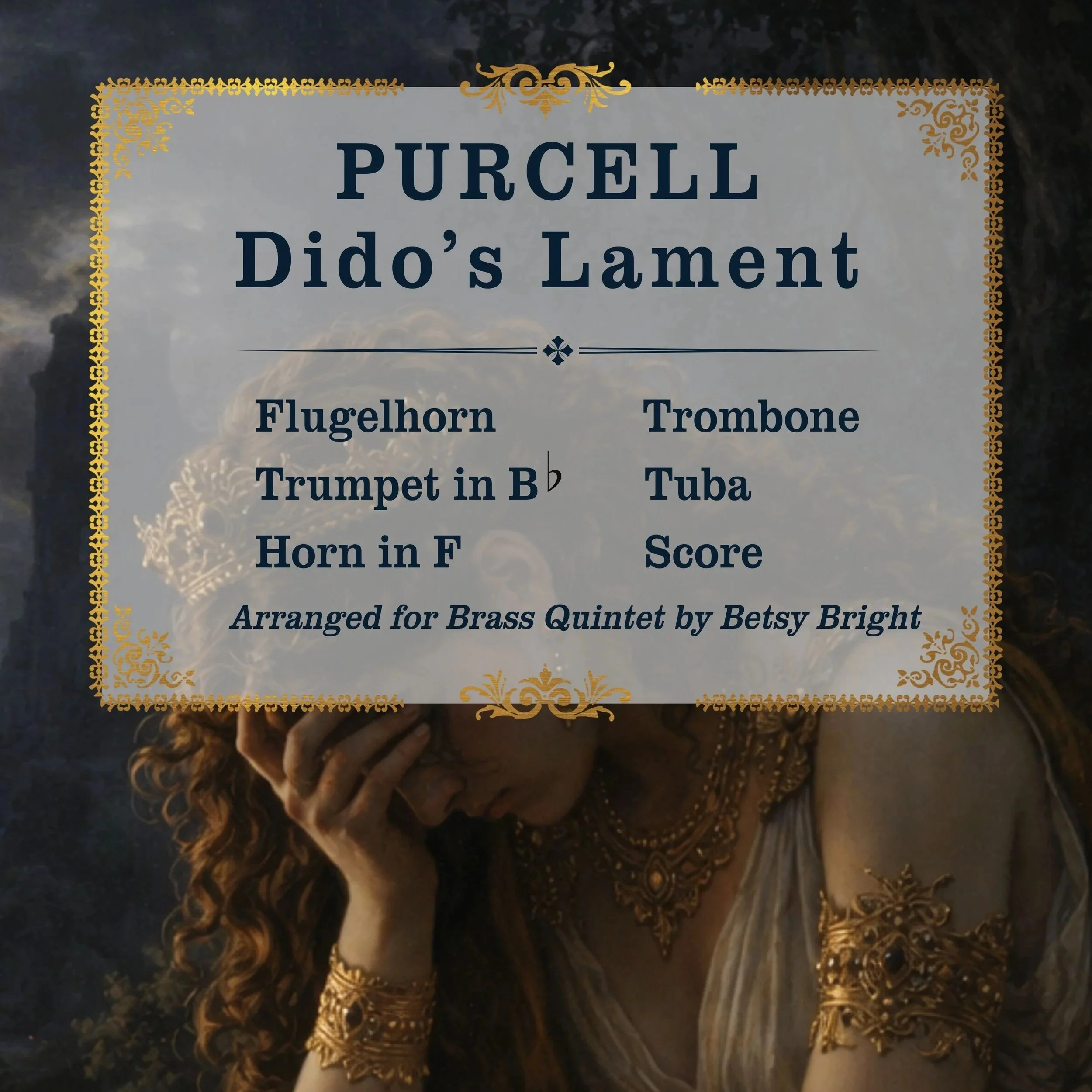 Purcell Dido's Lament - Brass Quintet - PDF digital download