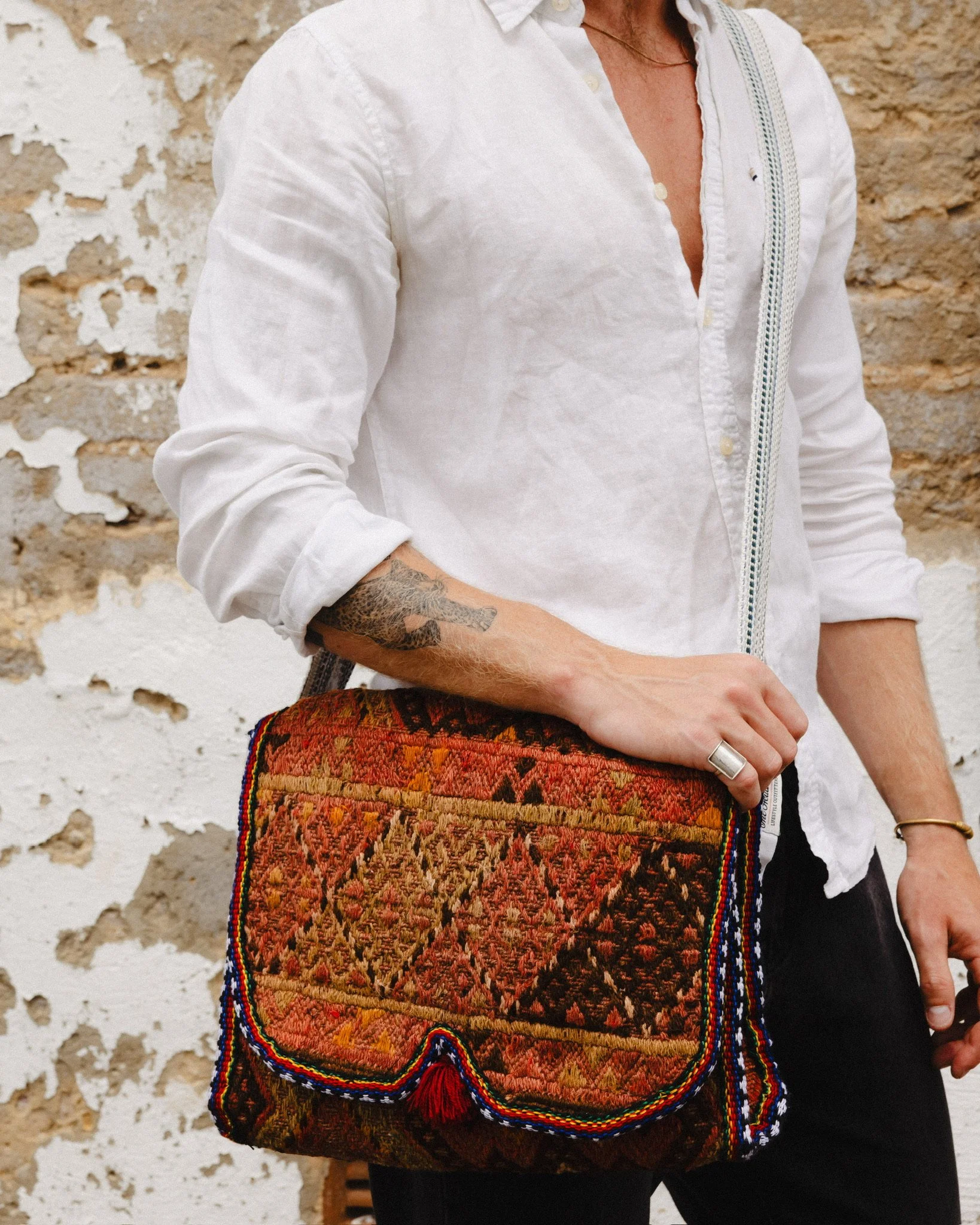 NOMAD Camel Hair Carpet Bag - Large