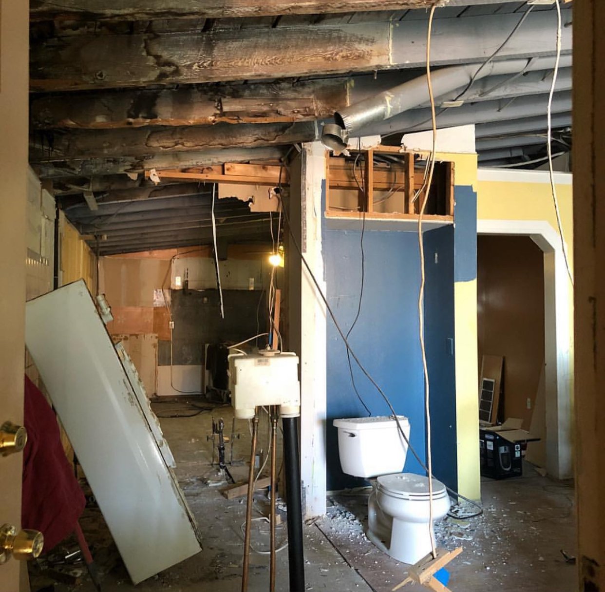 Large studio turned into 1BR 1BA apartment