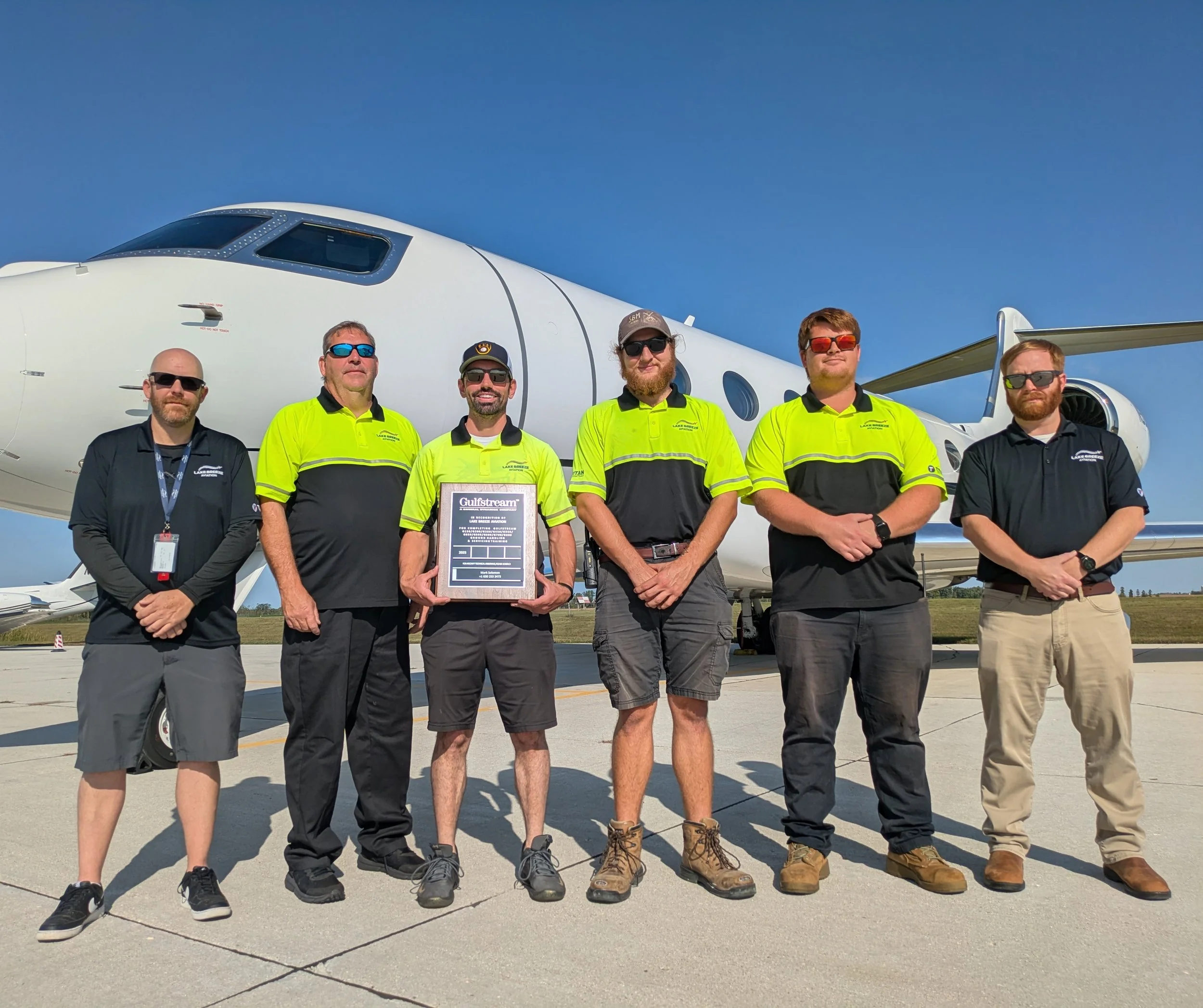 Lake Breeze Aviation Elevates Standards with Completion of Gulfstream Ground Handling & Service Training