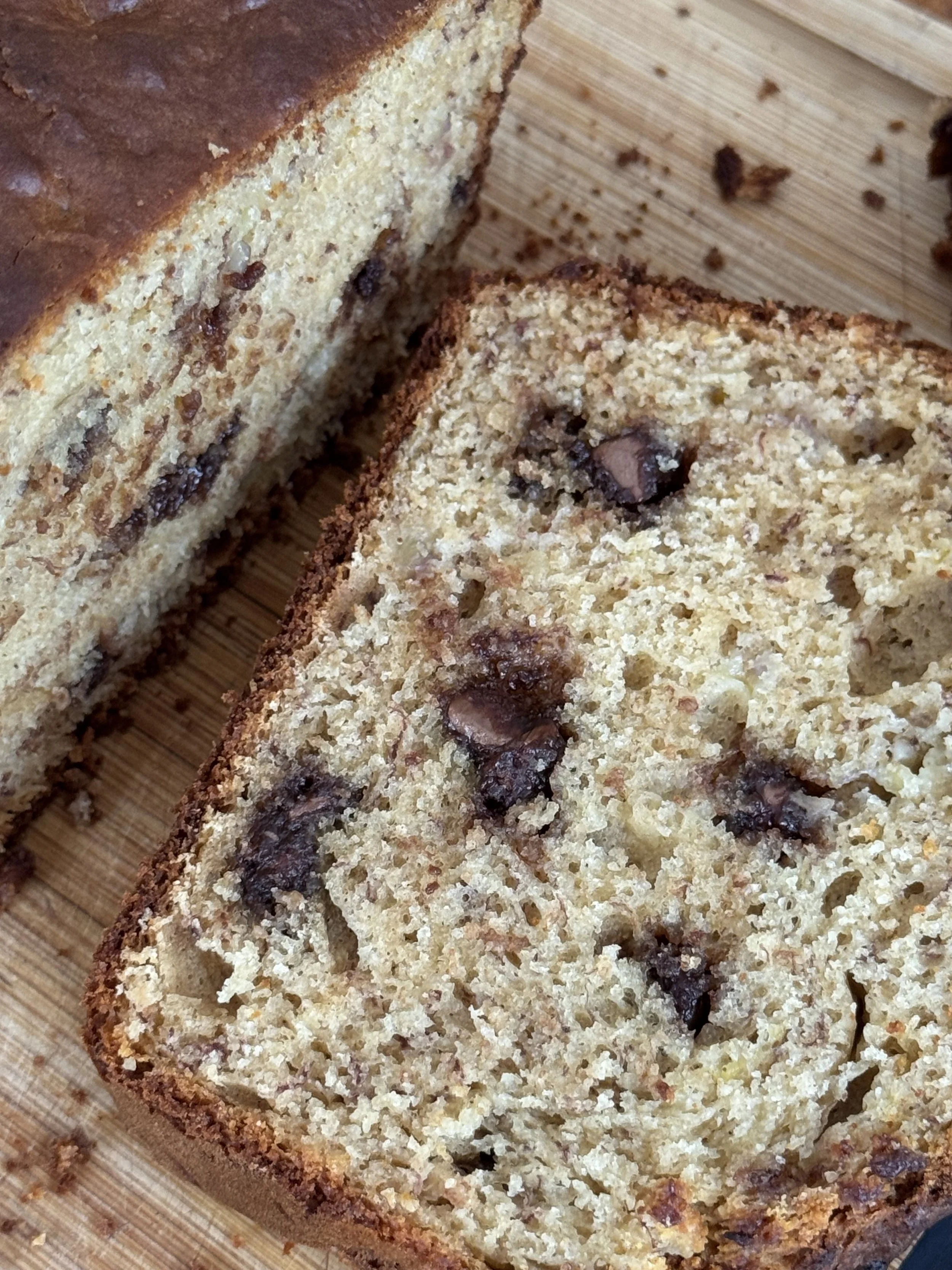 Choc Chip and Walnut Banana Bread