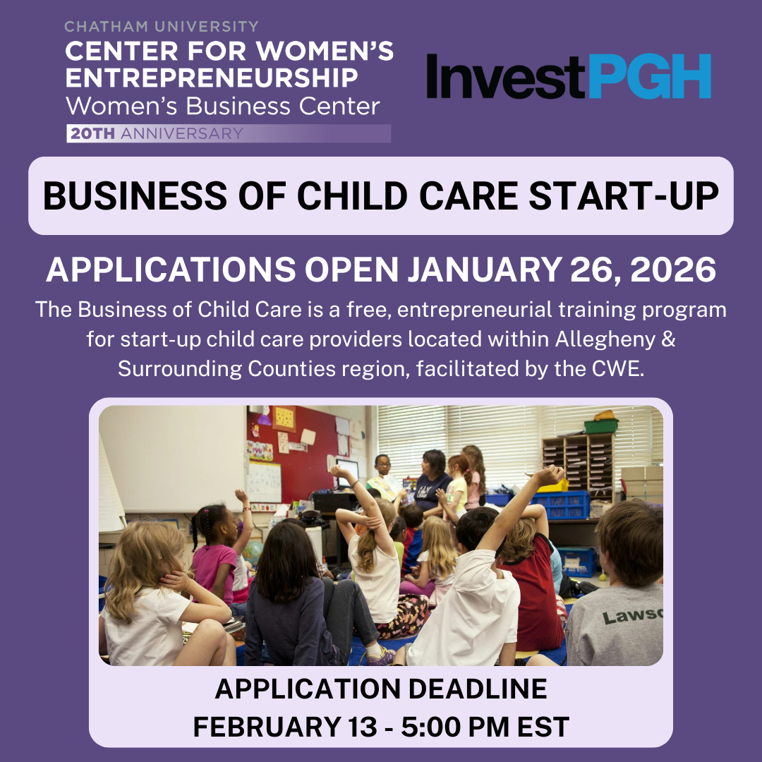 The Business of Child Care Start-Up Training Program Application