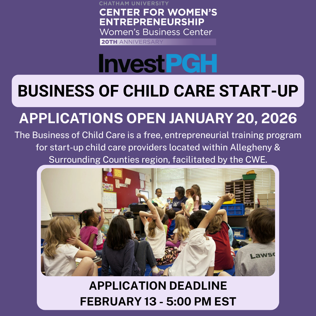 The Business of Child Care Start-Up Training Program Application