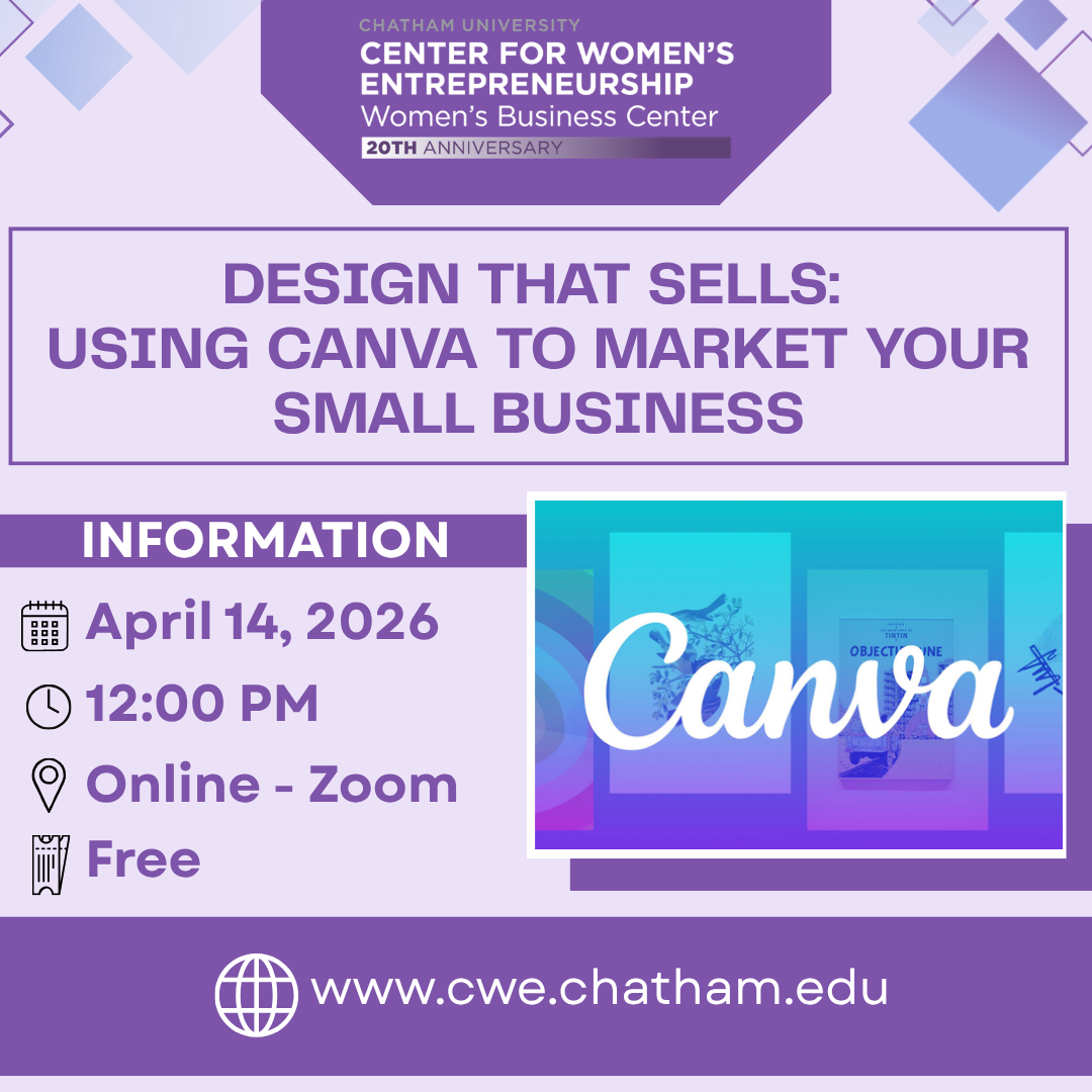 Webinar: Design That Sells: Using Canva to Market Your Small Business
