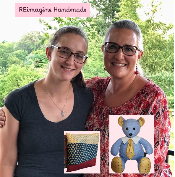 Eileen &amp; daughter Rachel Geffrey are owners &amp; founders of REimagine Handmade