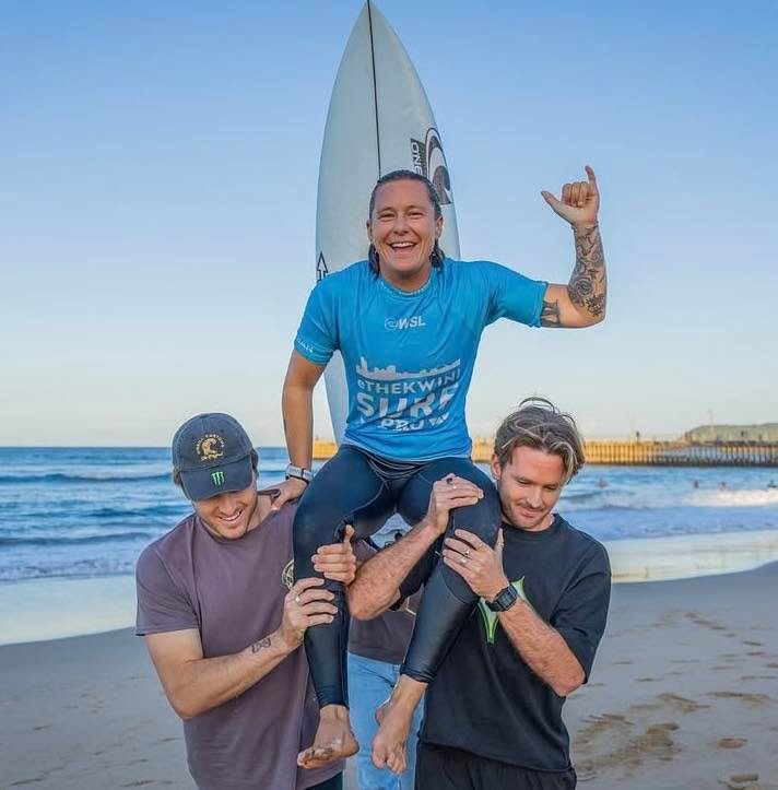 Congrats sarahbaum___ Taking out the WSL QS2000 event in South Africa!! 🎉