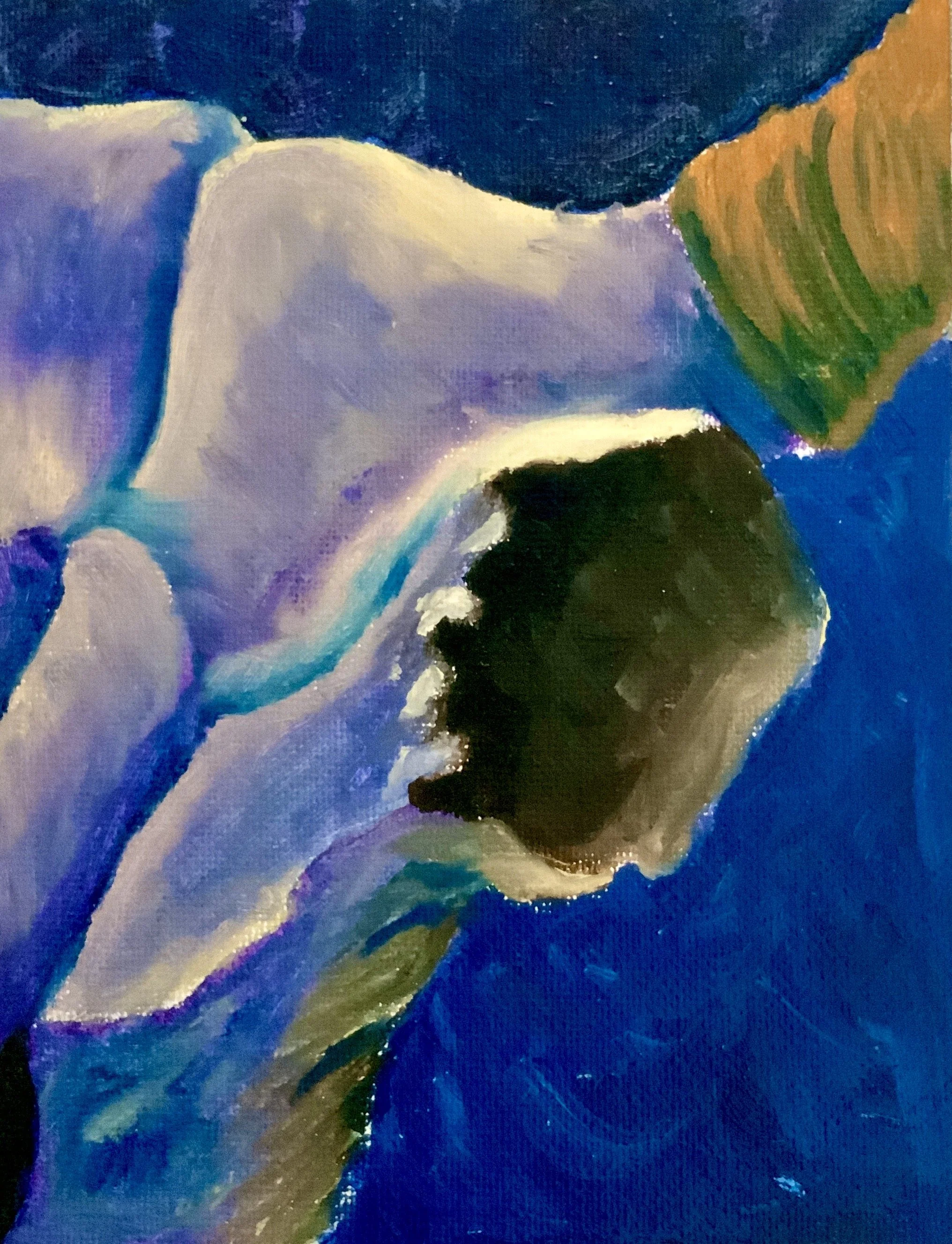 Bull Skull Study (Acrylic on canvas board)