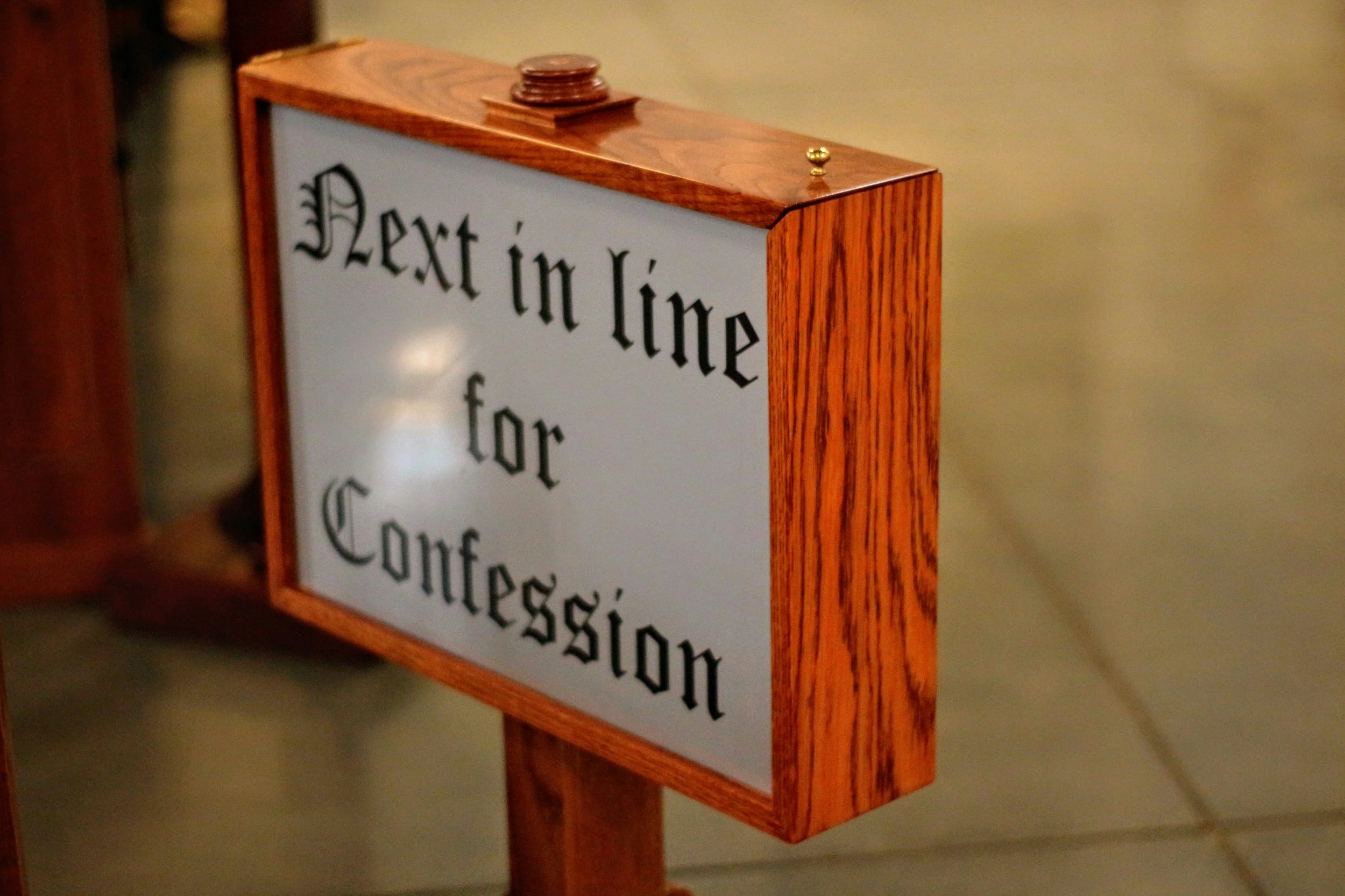 Today, I made my confession…