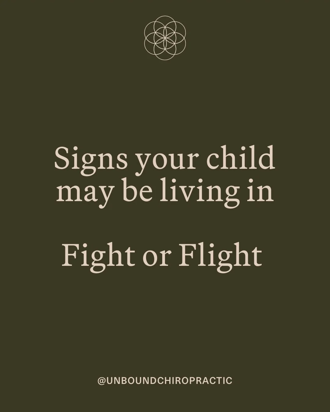 At Unbound Chiropractic, we see often see little ones whose nervous systems are stuck in &ldquo;fight or flight.&rdquo; Digestive upsets, sleep issues, big emotions or sensory overwhelm.

That&rsquo;s why we look for the root cause.
With gentle, neur
