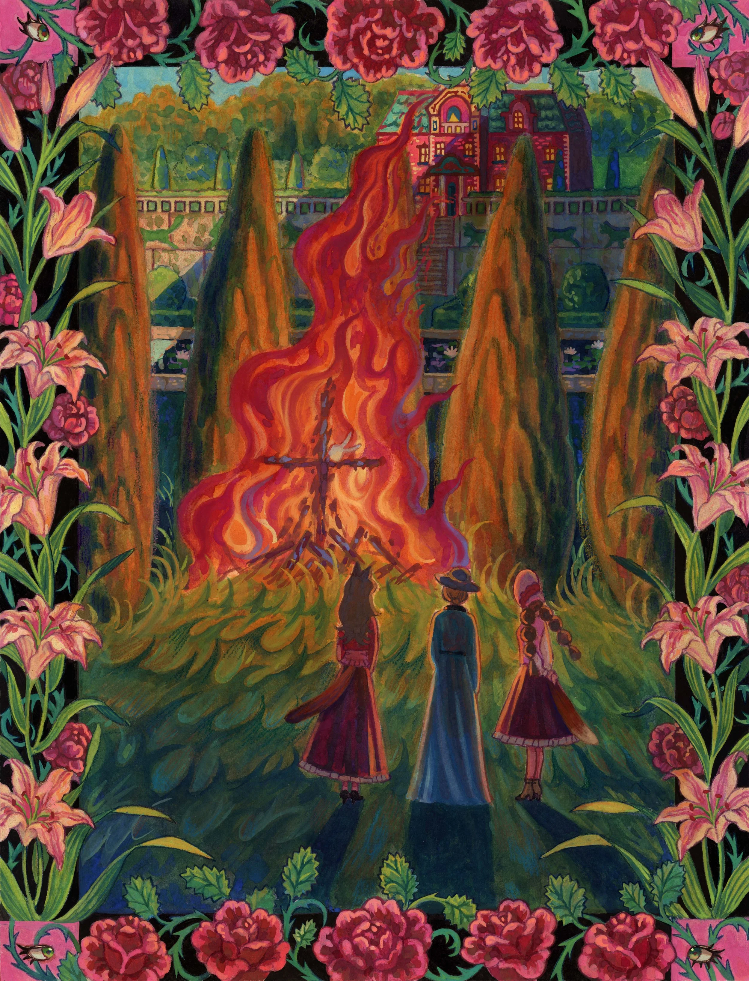 Final Burn, Gouache,2026
