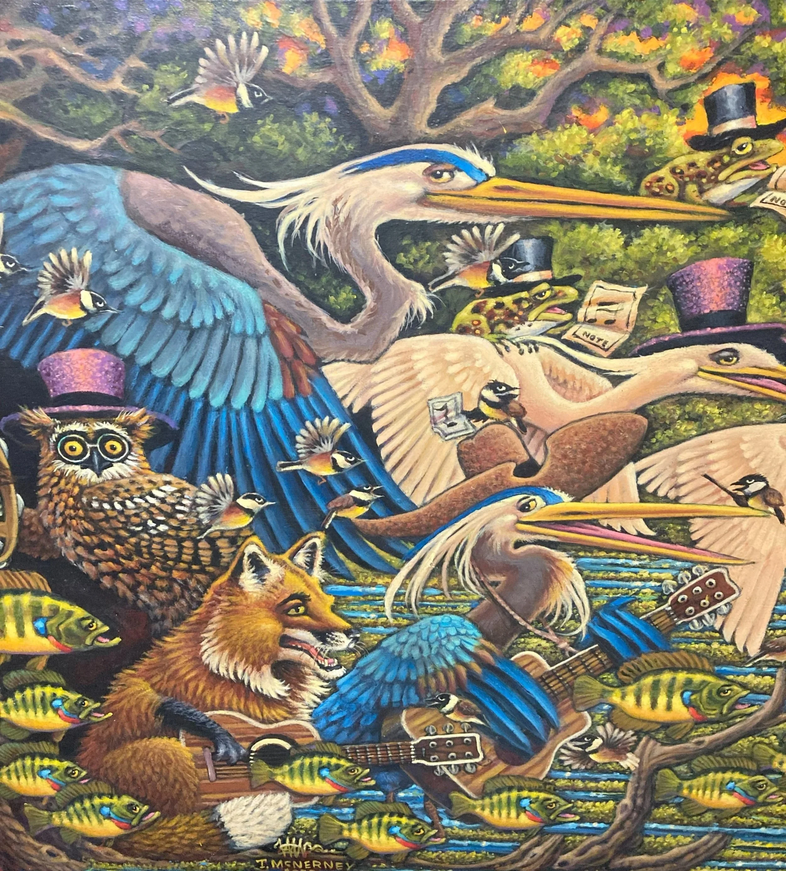 Bayou Sunrise (2024) acrylic on canvas