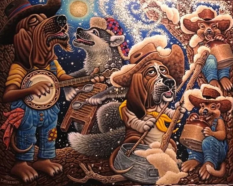 Boyes Night Out (2024) acrylic on canvas