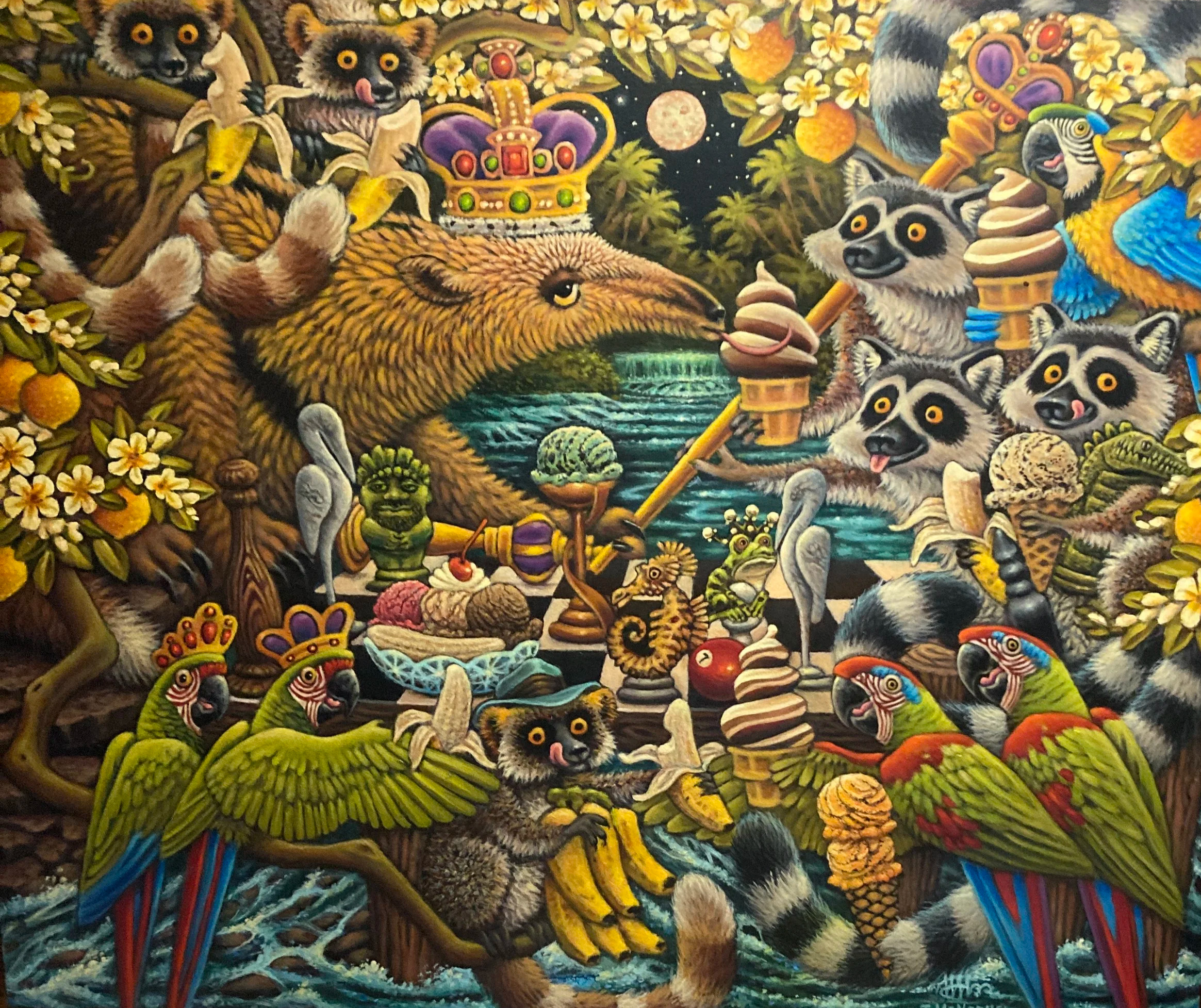 Challenge of the Tamaran's Kingdom (2024) acrylic on canvas