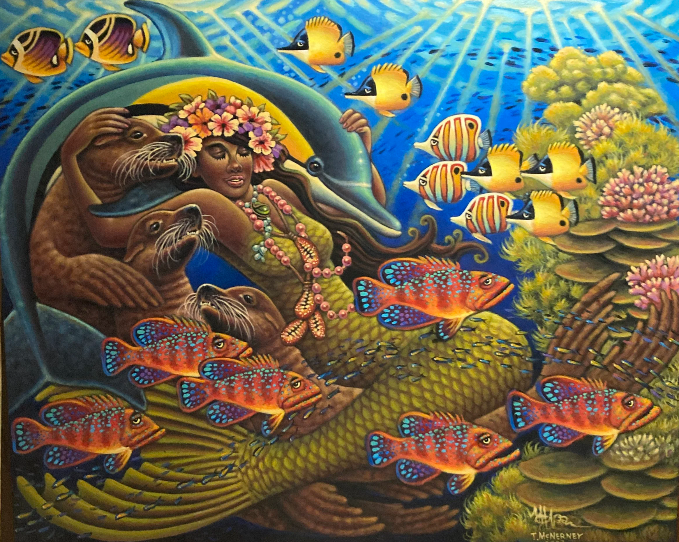 Coral Dance (2024) acrylic on canvas