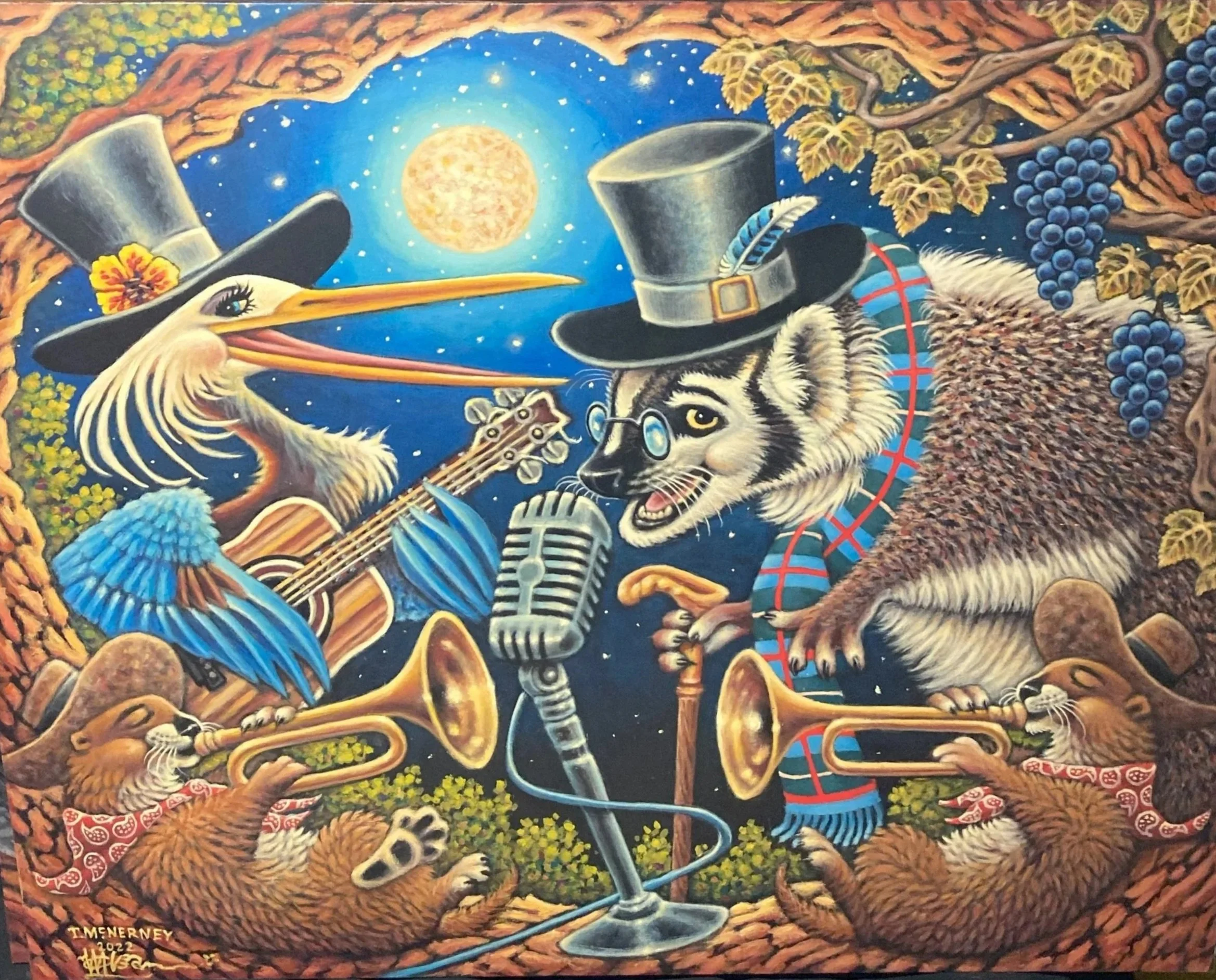 Badger (2024) acrylic on canvas