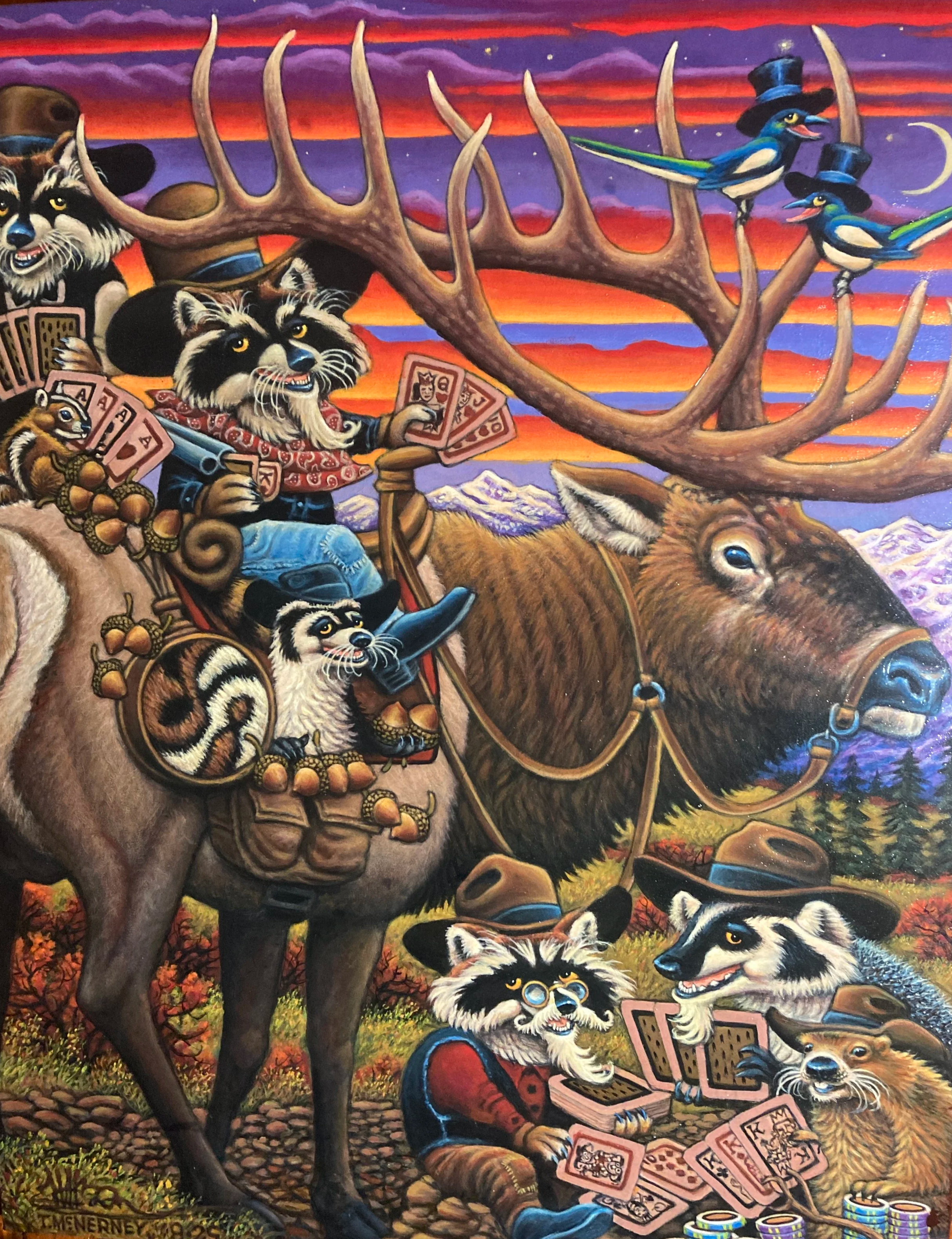 Elk (2026) acrylic on canvas