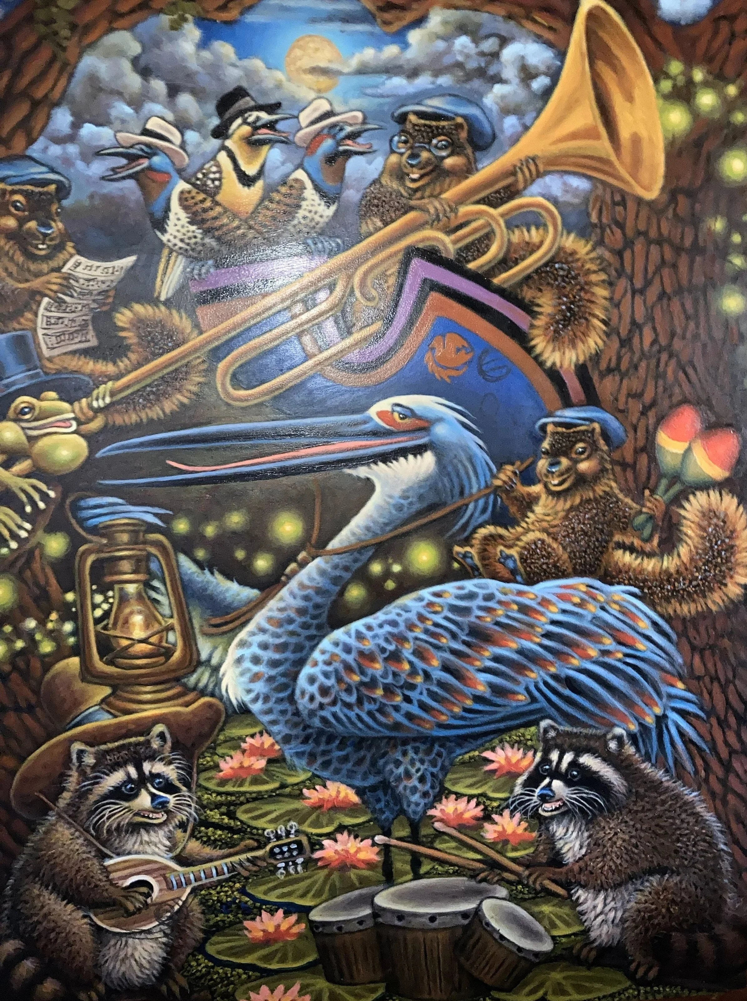 Jazz Band (2024) acrylic on canvas