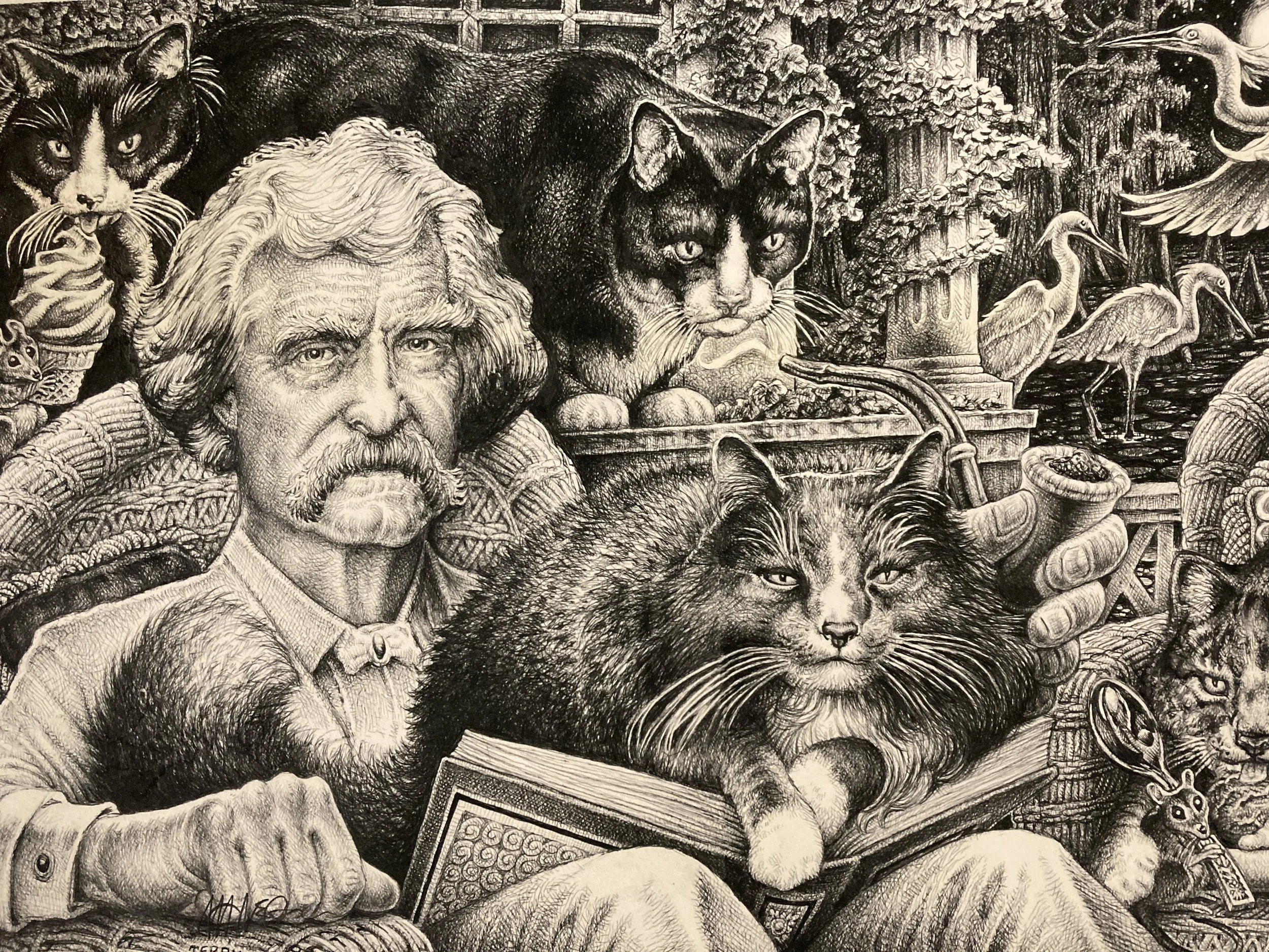 Samuel Clemens, 2012, Ink on Paper