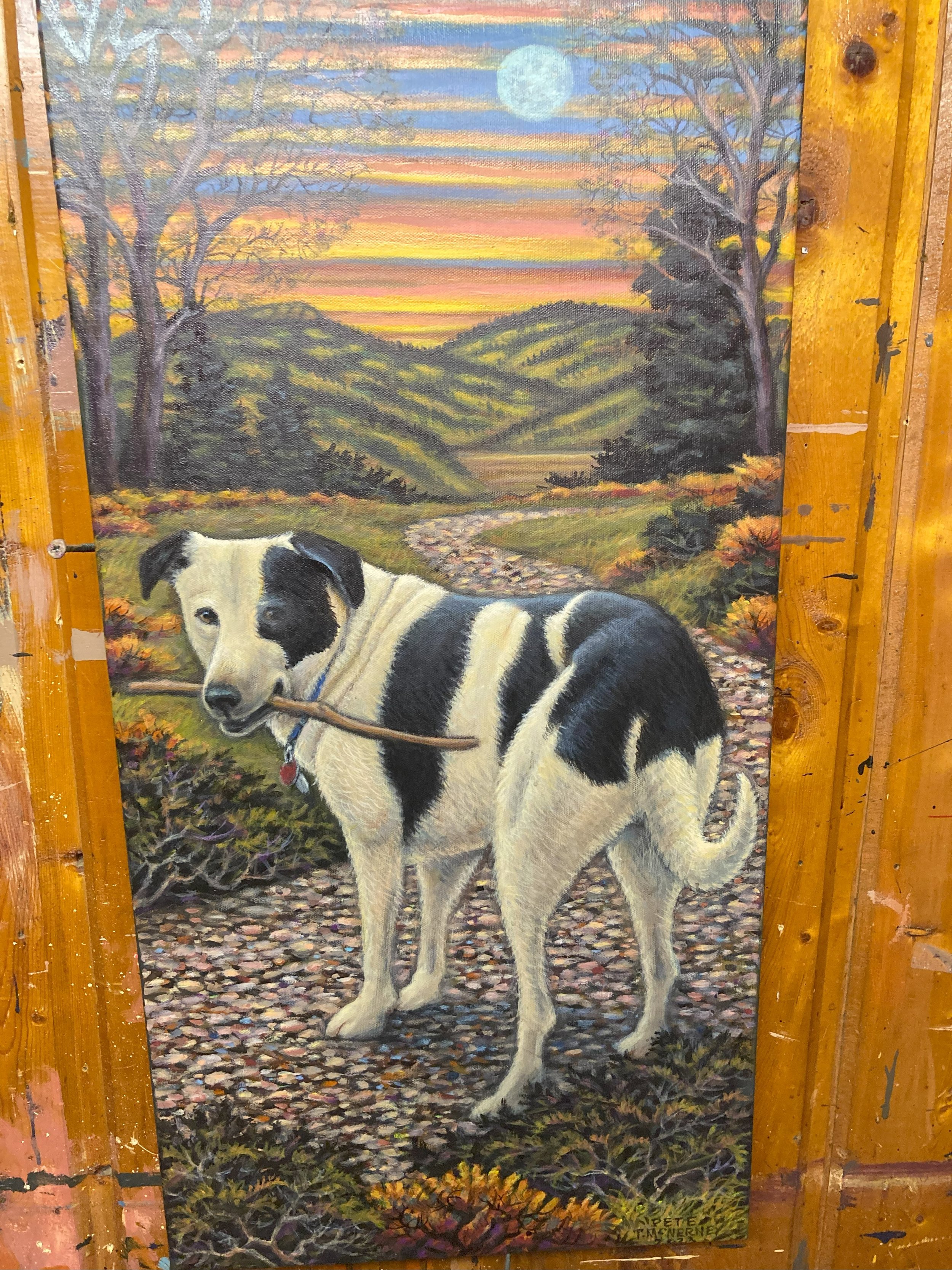 Pete, 2023, acrylic paint on panel, private collection 