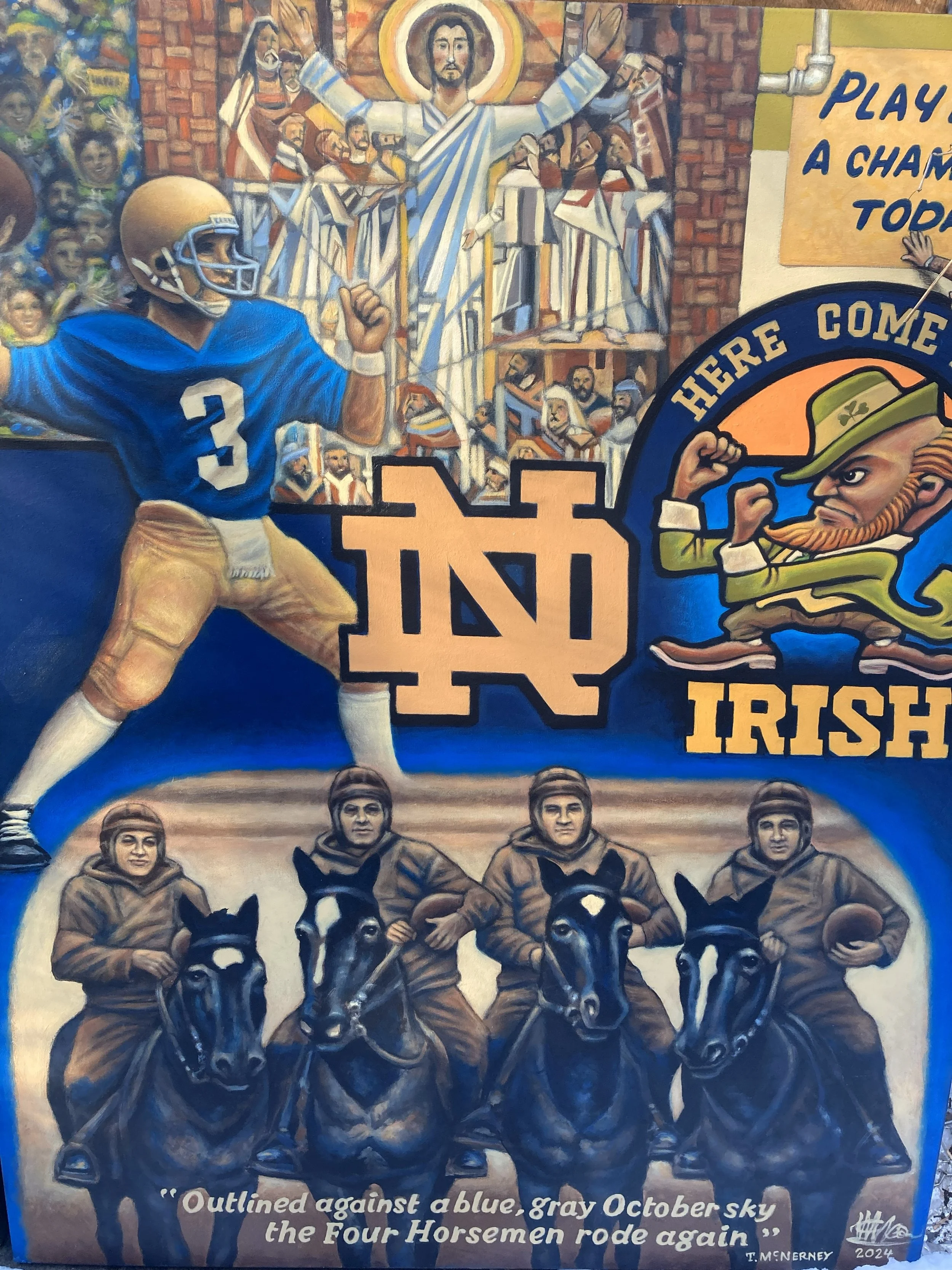 ND with Montana (2024) acrylic on canvas