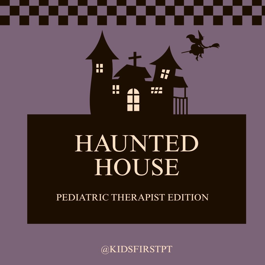 Not sure what's scarier - an actual haunted houses or the fact that I've heard every single one of these comments said just this week (and some more than once) 🙃

#baltimore #pediatricpt #infantdevelopment #milestones #hauntedhouse #spooky
