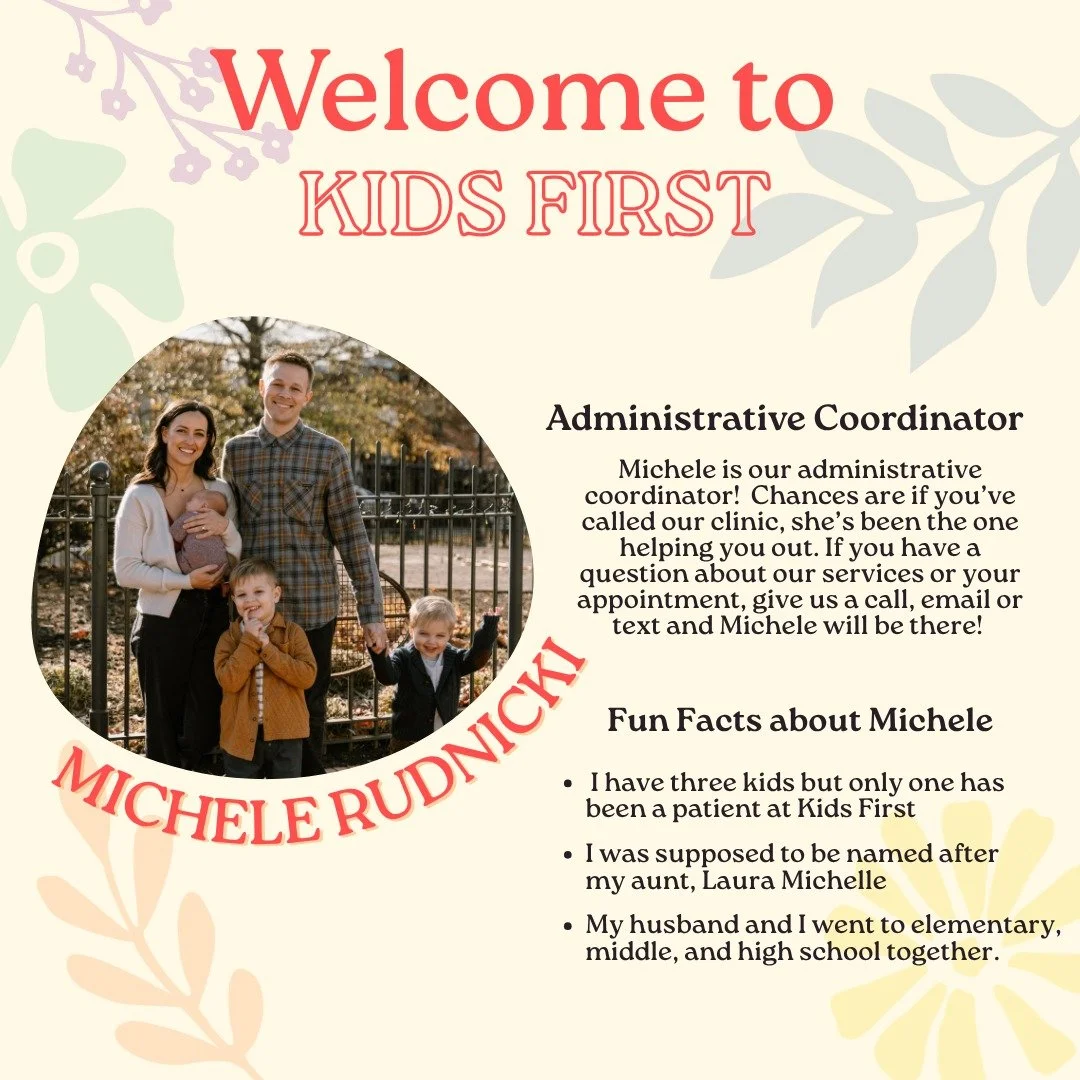 ✨ Meet Michele ✨

If you&rsquo;ve ever called, emailed, or texted Kids First, chances are you&rsquo;ve already been helped by Michele, our amazing Administrative Coordinator! She&rsquo;s the friendly voice keeping everything running smoothly and maki