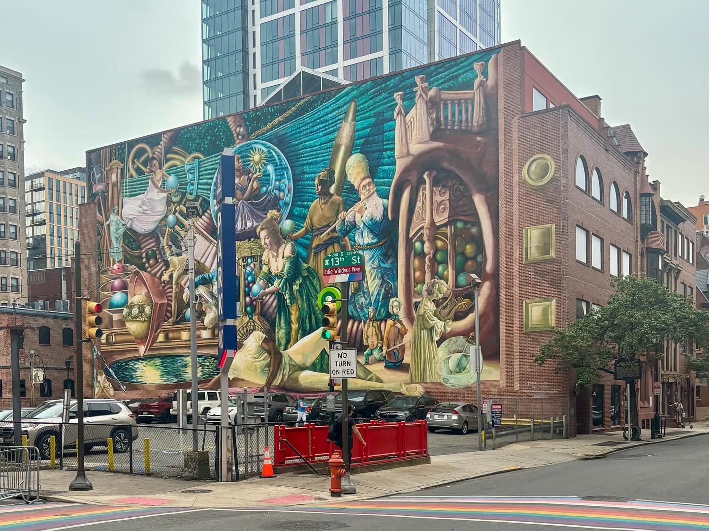 one of Philadelphia&rsquo;s many @megsaligmanstudio murals 🫟 Meg herself broke down the process of Philadelphia Muses, the 6,000 square foot mural at the northeast corner of 13th and Locust Streets when she joined us on the podcast. 

Take a listen 
