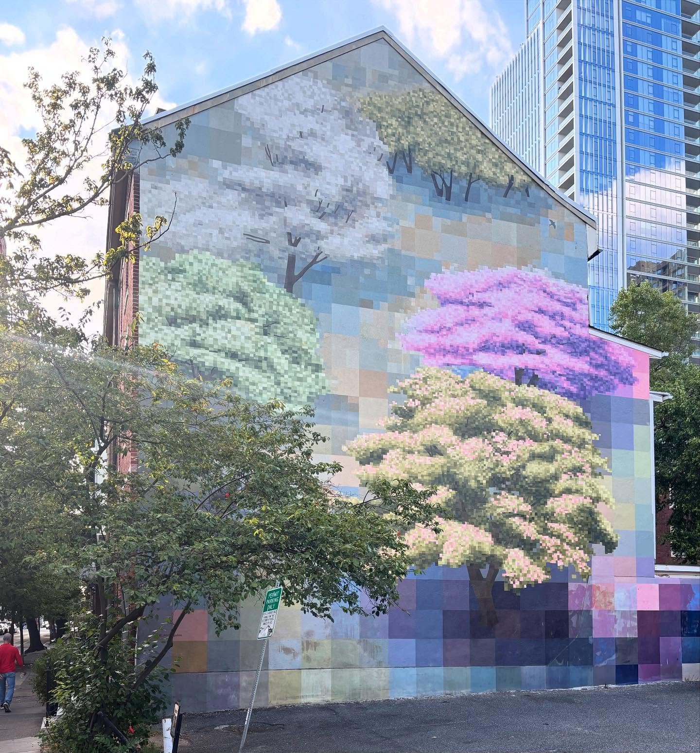 @davidguinnstudio amirite? 🟪🟩🟦 This one is called Spring, and it is part of The Four Seasons series. (Remember when we posted the Winter: Crystal Snowscape? No? Page down twelve rows! 👇🏼)