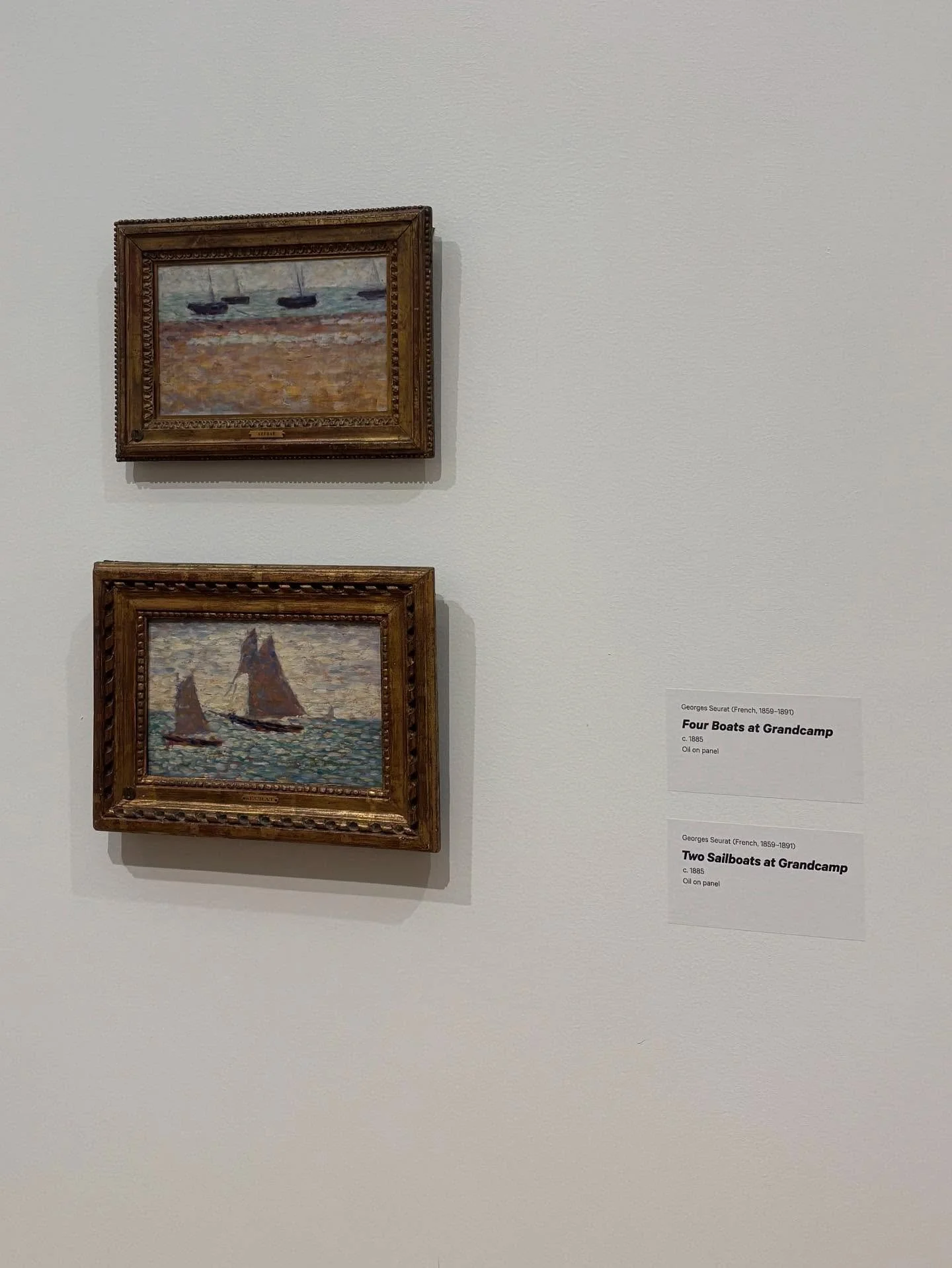 Seurat, the dot. #pointillism 

(Yes, we know the French pronunciation has a silent T.)