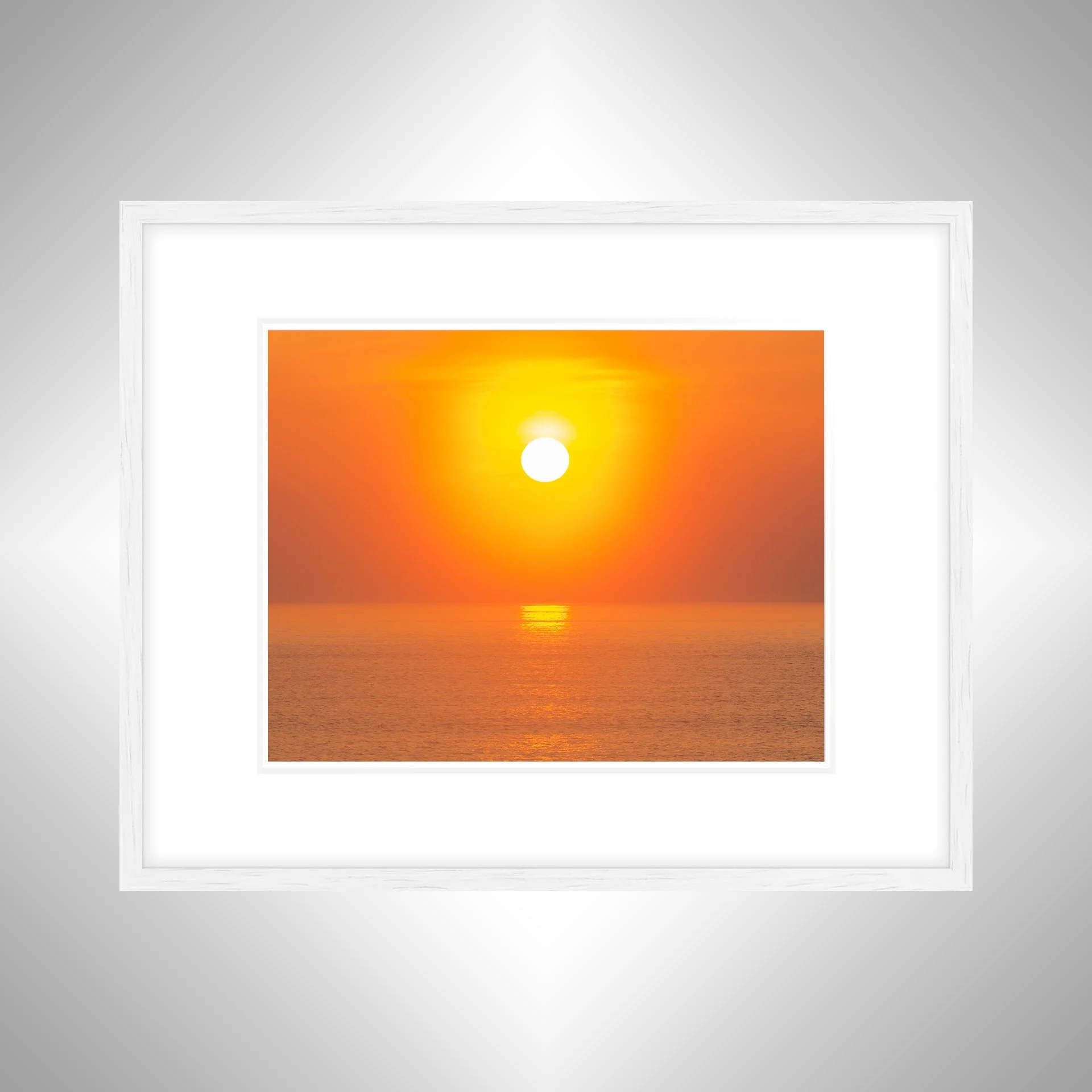 1:1 Orange Sunrise Reflection- White w: Border.jpg