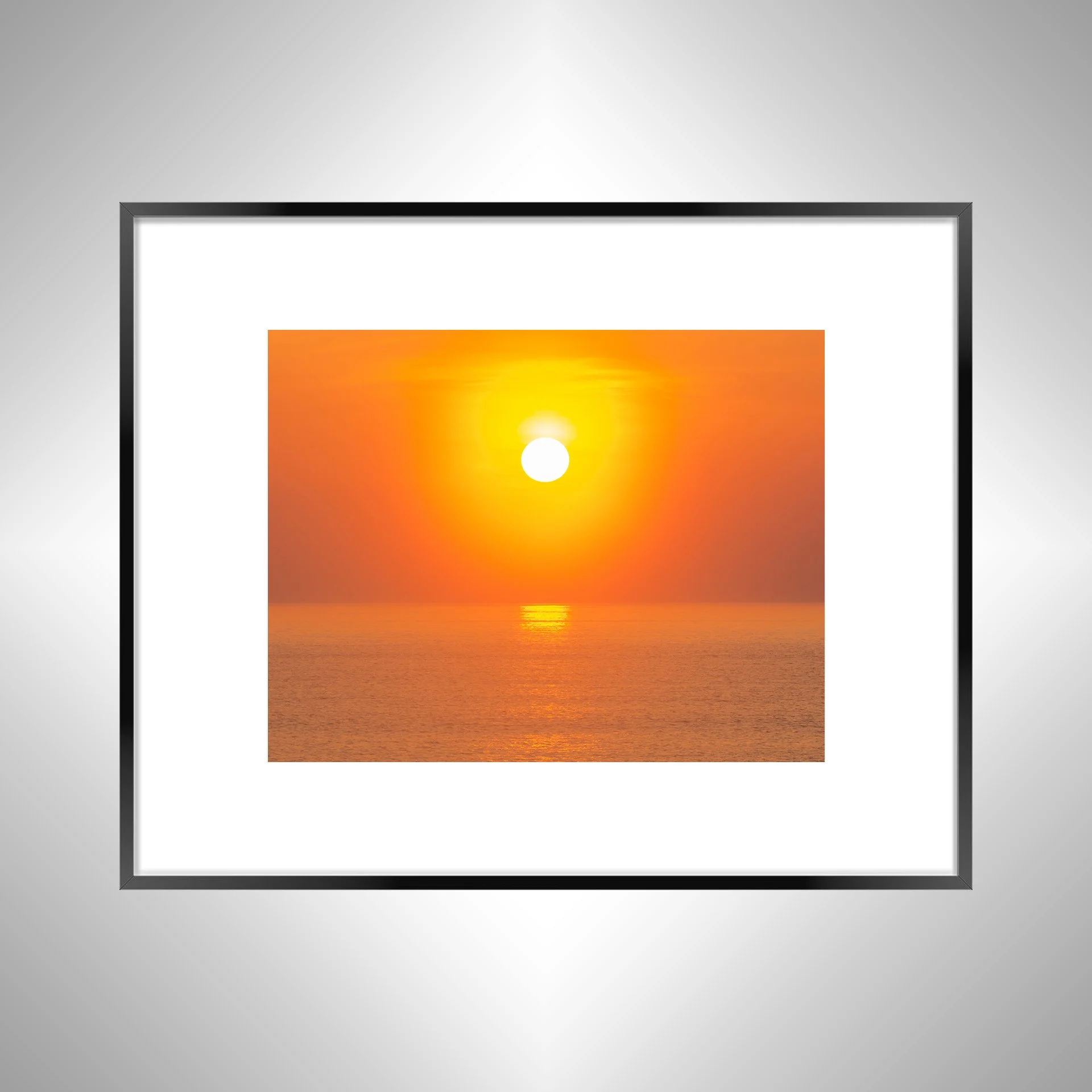 1:1 Orange Sunrise Reflection- Black w: Border.jpg