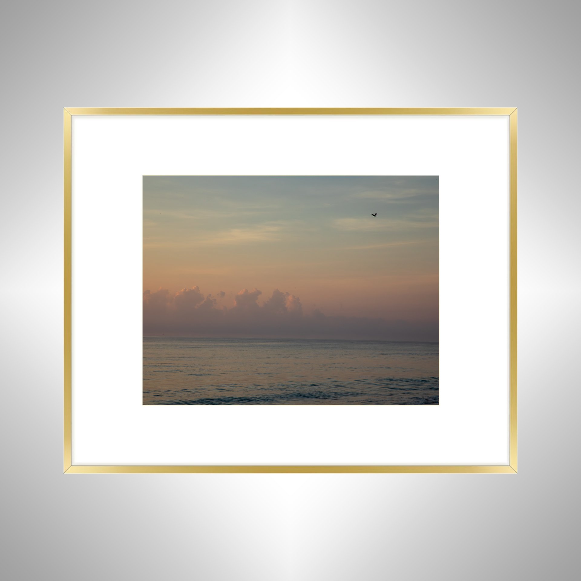 1:1 Pink Sunrise in Duck, NC- Gold w: Border.jpg