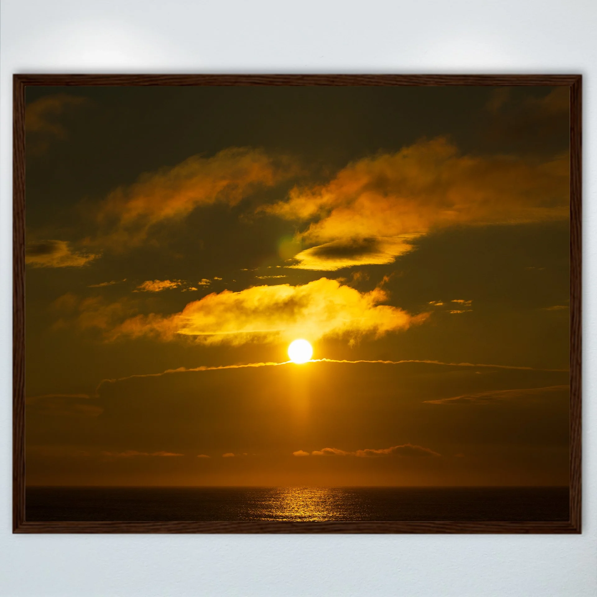 1:1 Sunrising Over Cloudy Horizon (Landscape)- Wood.jpg