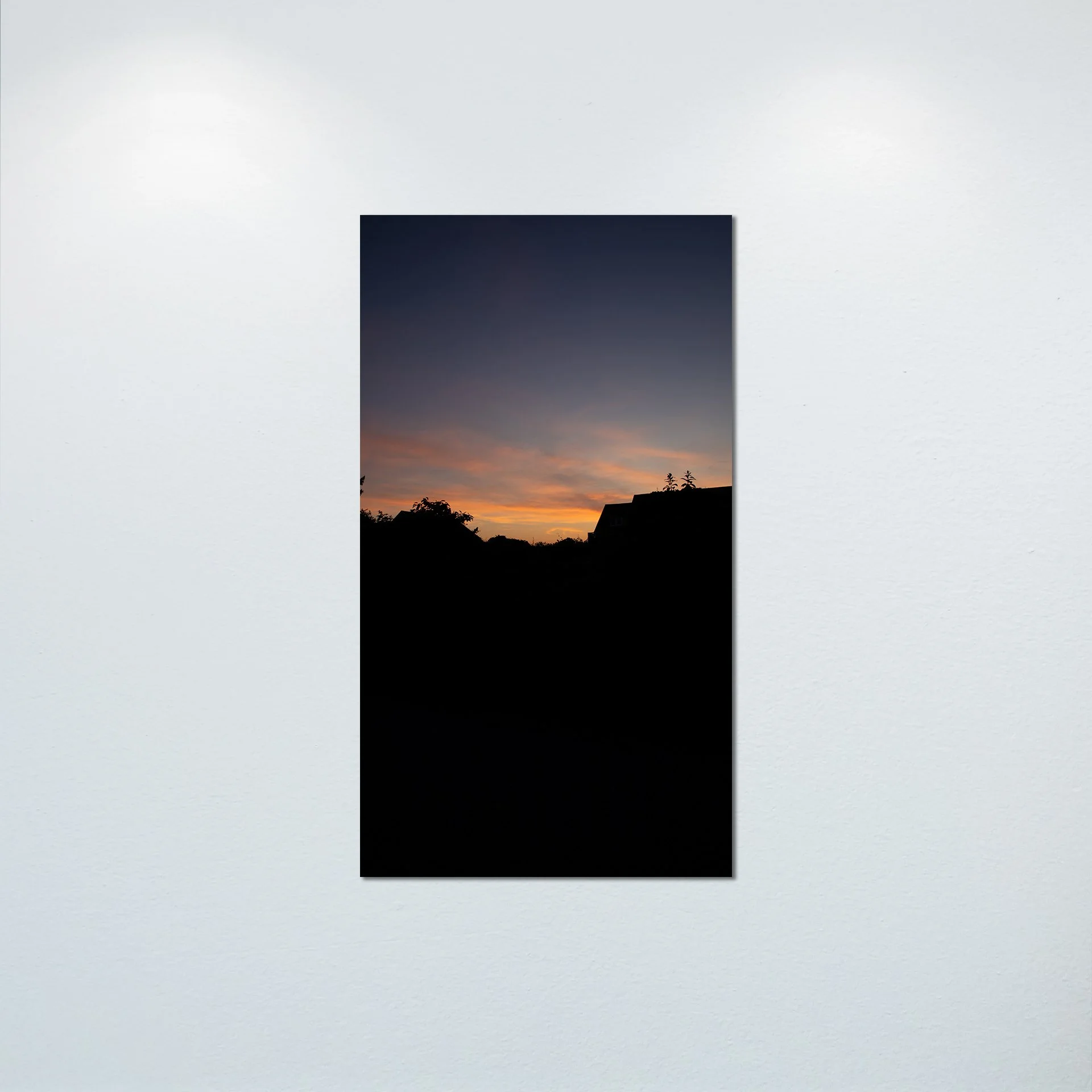 1/1 Sunrise Behind Houses (Portrait)