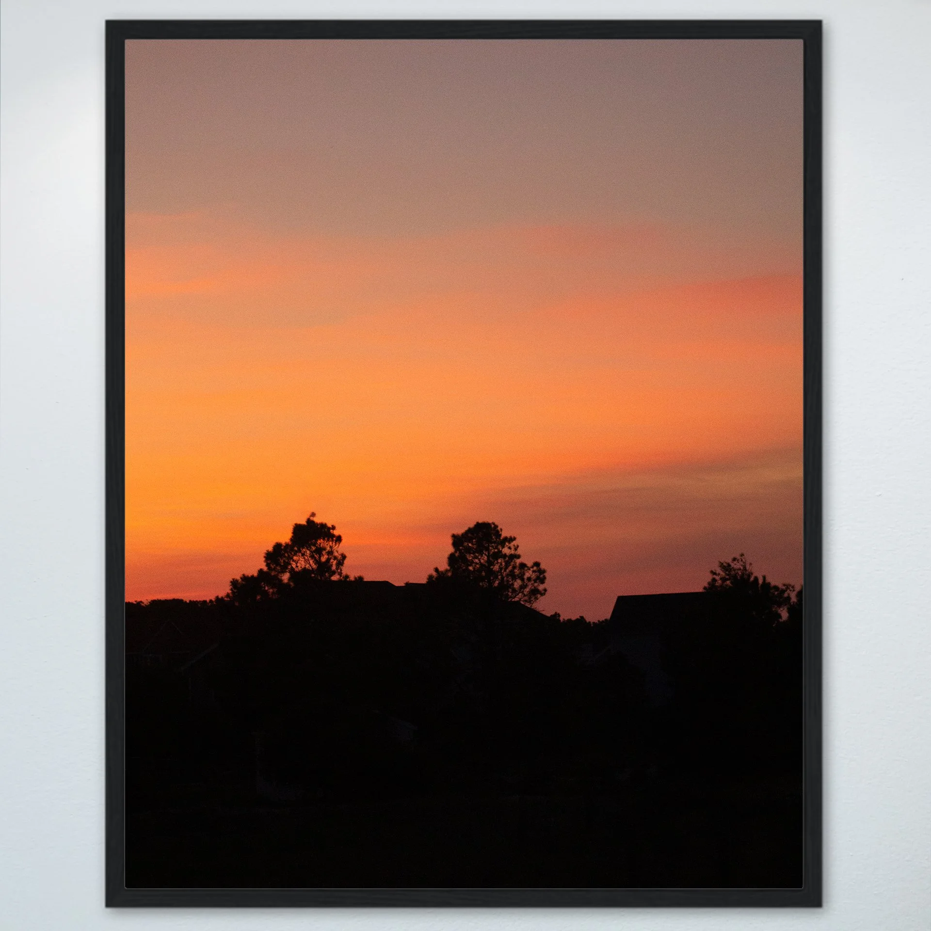 1:10 Sunrise Behind Beach Houses in Duck- Wood.jpg